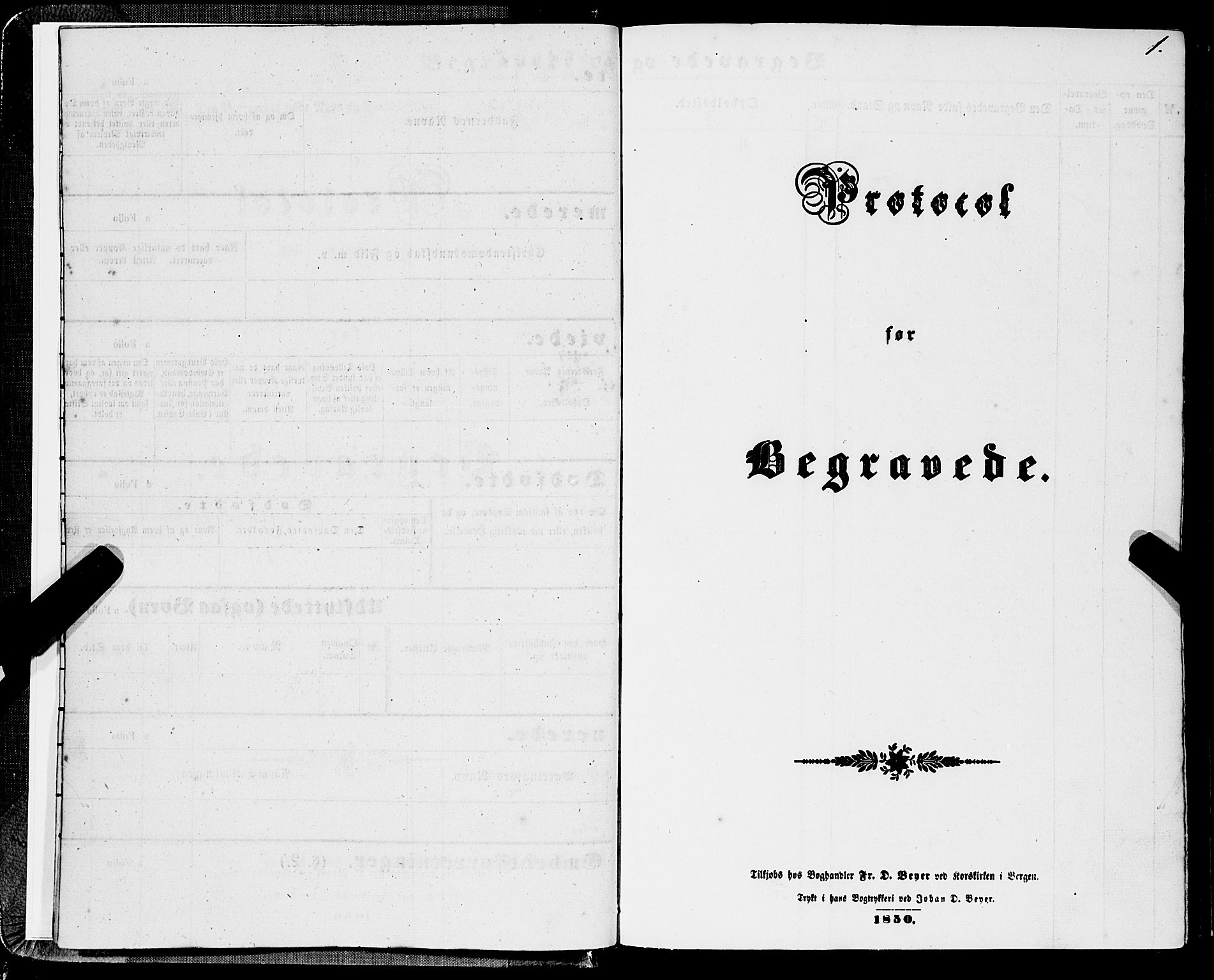 Domkirken sokneprestembete, SAB/A-74801/H/Haa/L0041: Parish register (official) no. E 2, 1853-1863, p. 1