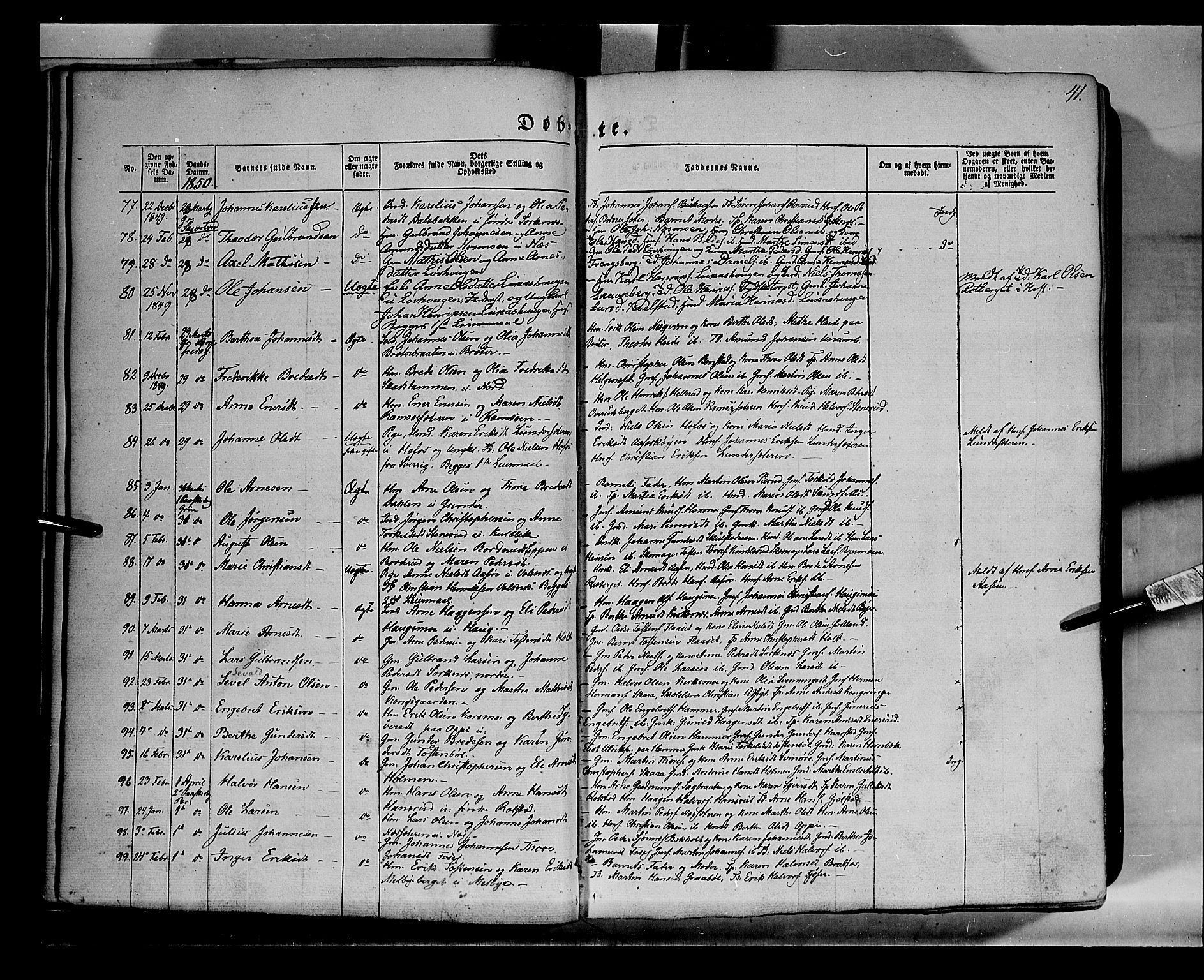 Grue prestekontor, AV/SAH-PREST-036/H/Ha/Haa/L0008: Parish register (official) no. 8, 1847-1858, p. 41