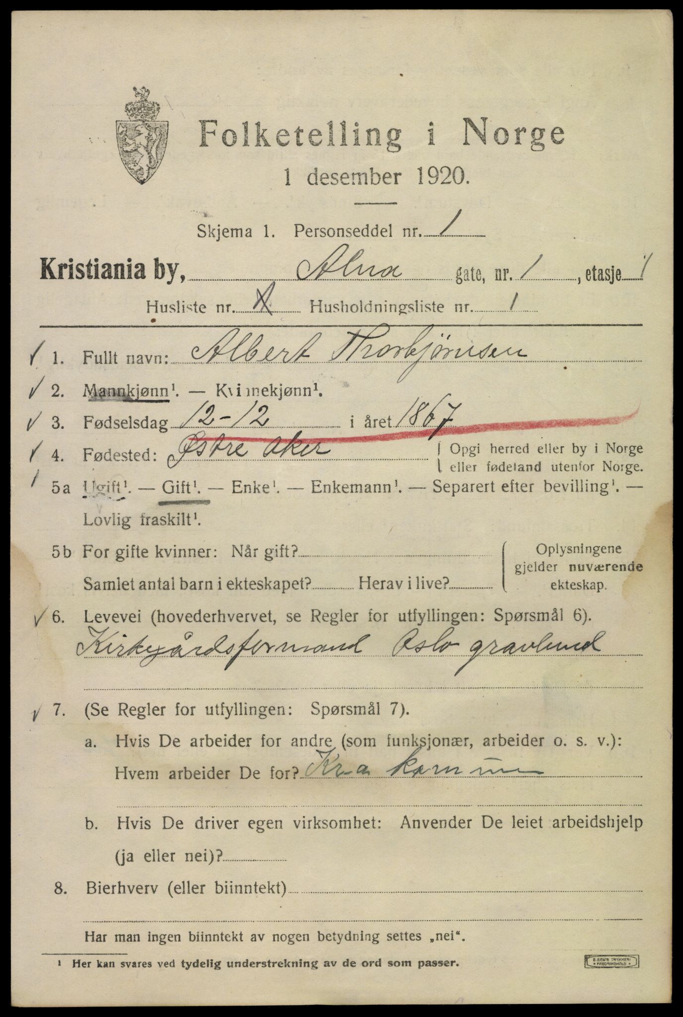 SAO, 1920 census for Kristiania, 1920, p. 141473