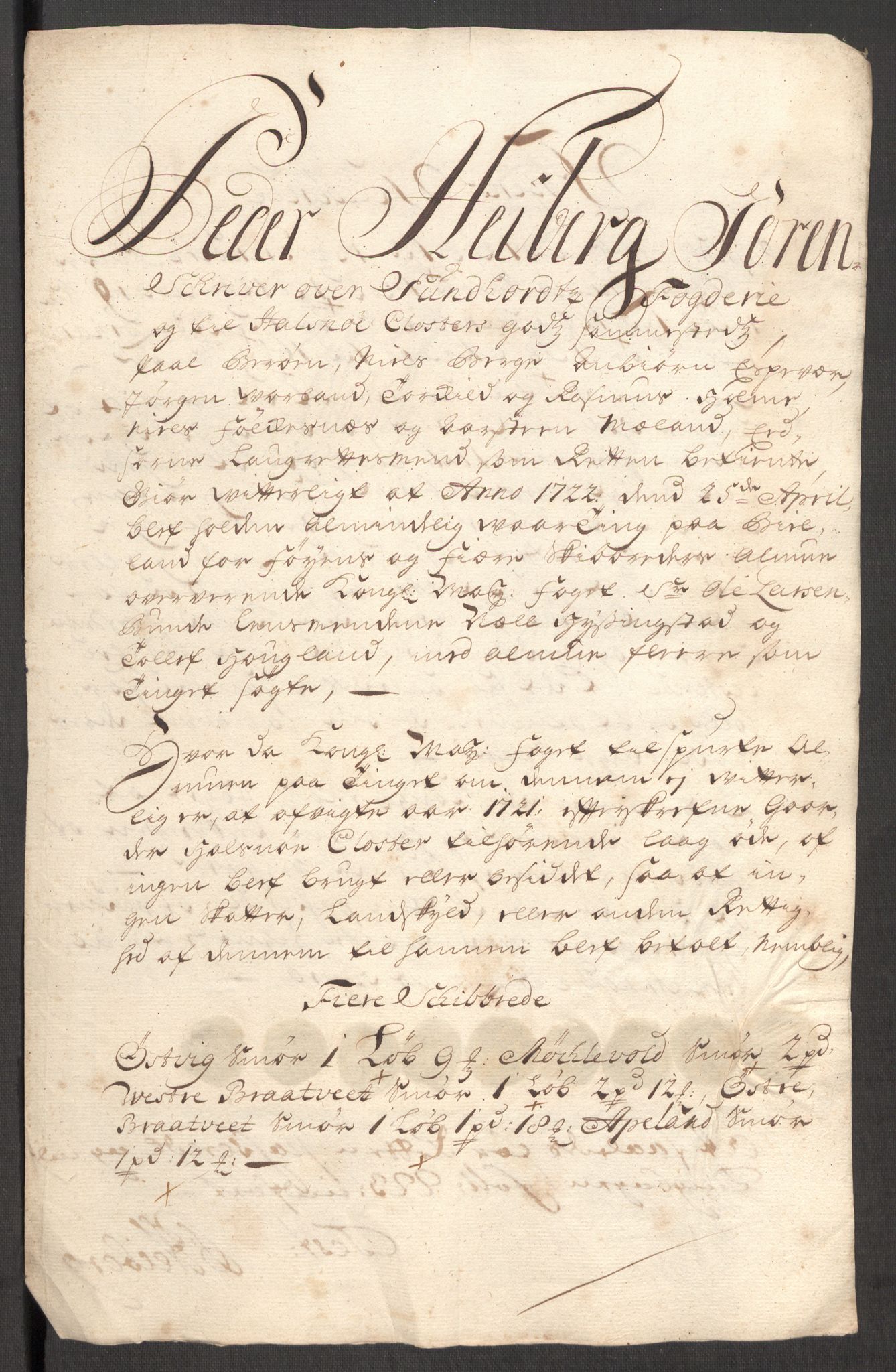 Rentekammeret inntil 1814, Reviderte regnskaper, Fogderegnskap, AV/RA-EA-4092/R48/L3000: Fogderegnskap Sunnhordland og Hardanger, 1721, p. 403