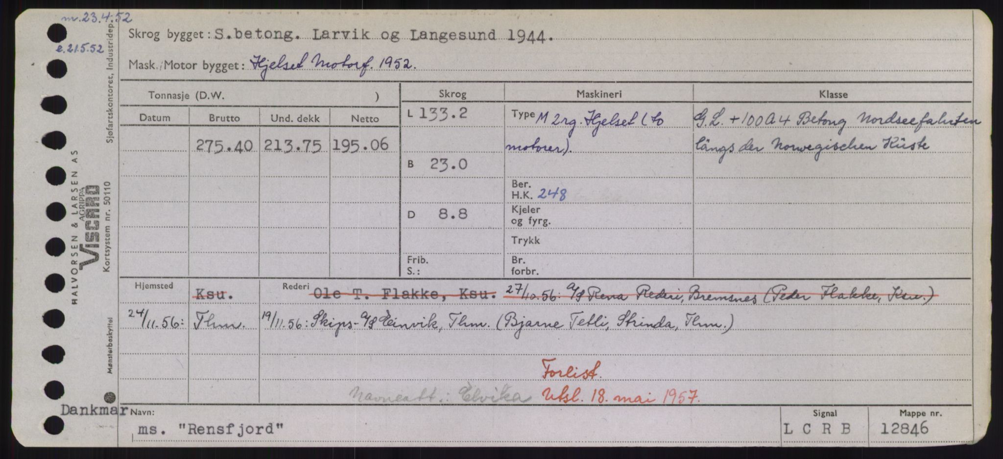 Sjøfartsdirektoratet med forløpere, Skipsmålingen, AV/RA-S-1627/H/Hd/L0030: Fartøy, Q-Riv, p. 427