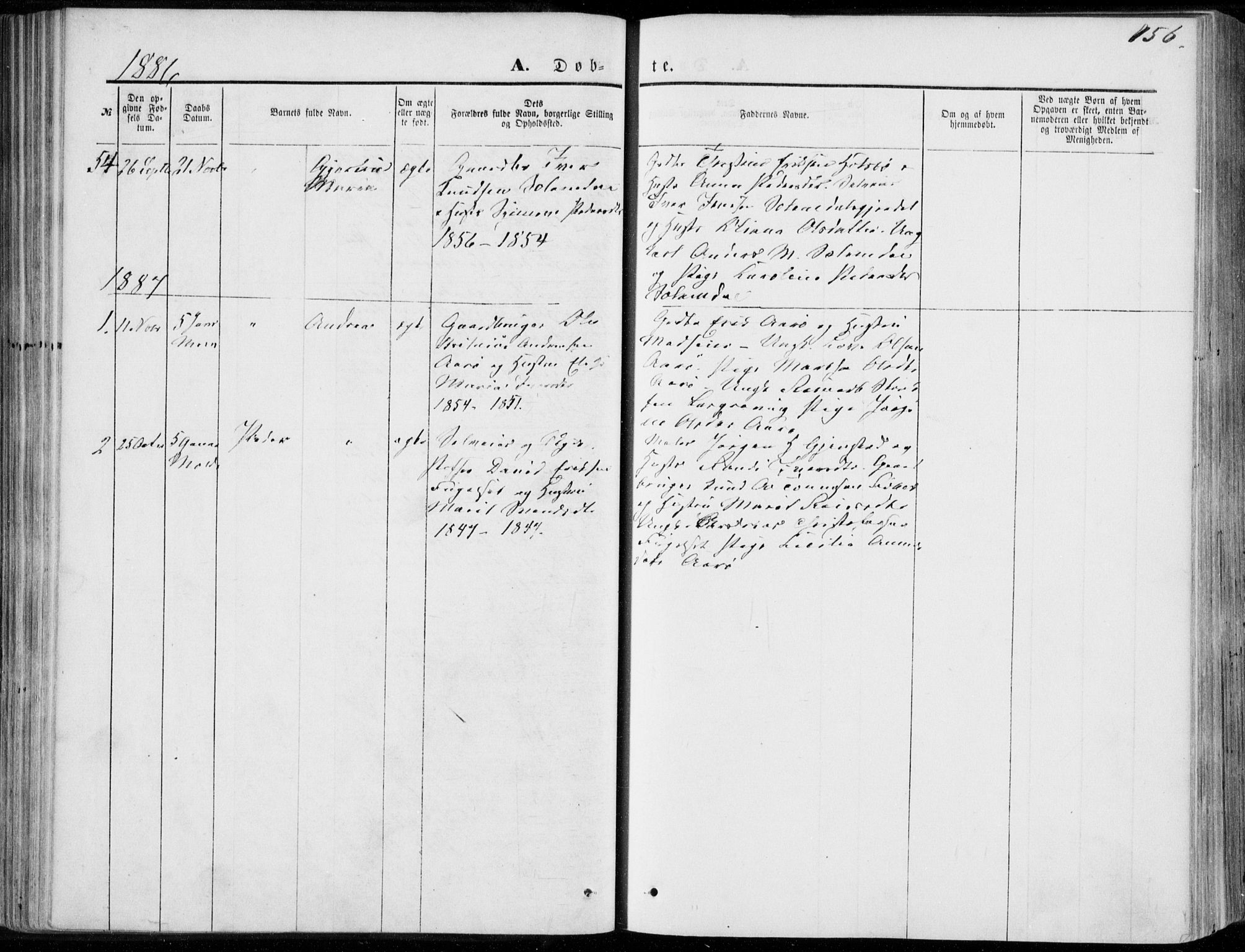 Ministerialprotokoller, klokkerbøker og fødselsregistre - Møre og Romsdal, SAT/A-1454/555/L0655: Parish register (official) no. 555A05, 1869-1886, p. 156