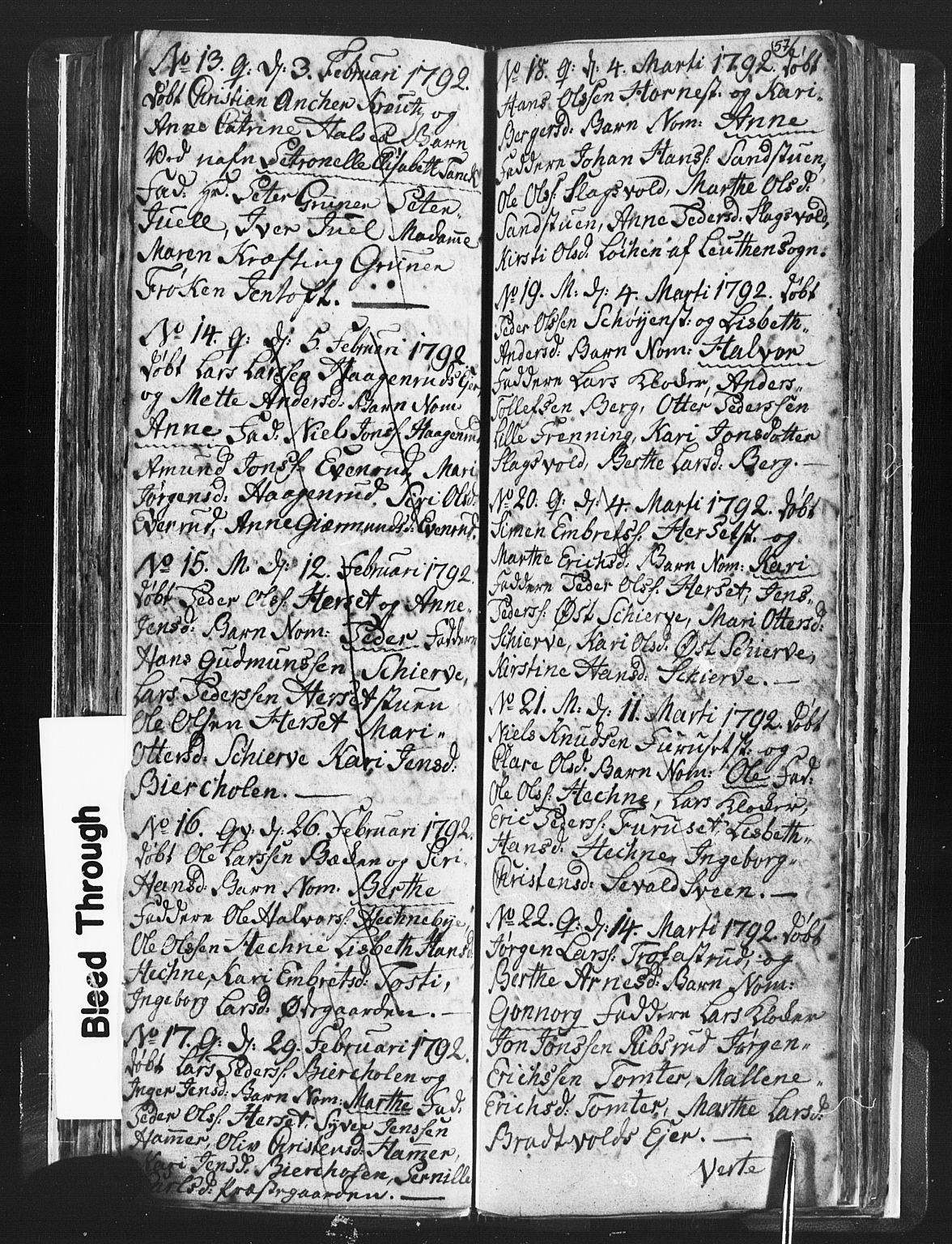 Romedal prestekontor, SAH/PREST-004/L/L0001: Parish register (copy) no. 1, 1785-1794, p. 57