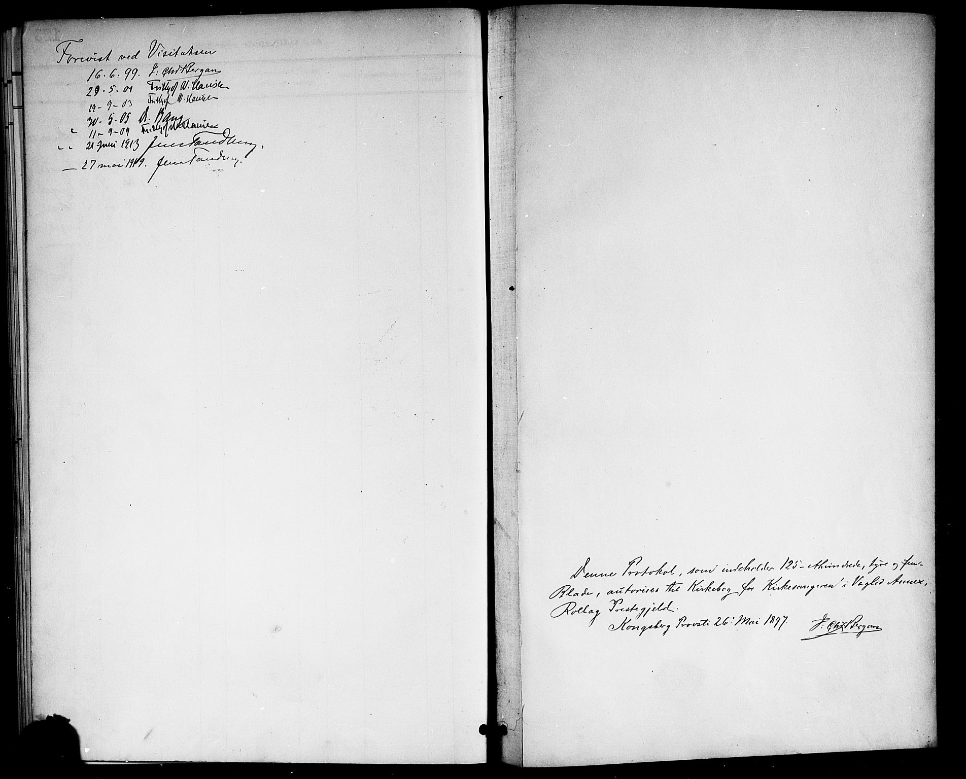 Rollag kirkebøker, SAKO/A-240/G/Gb/L0003: Parish register (copy) no. II 3, 1897-1919