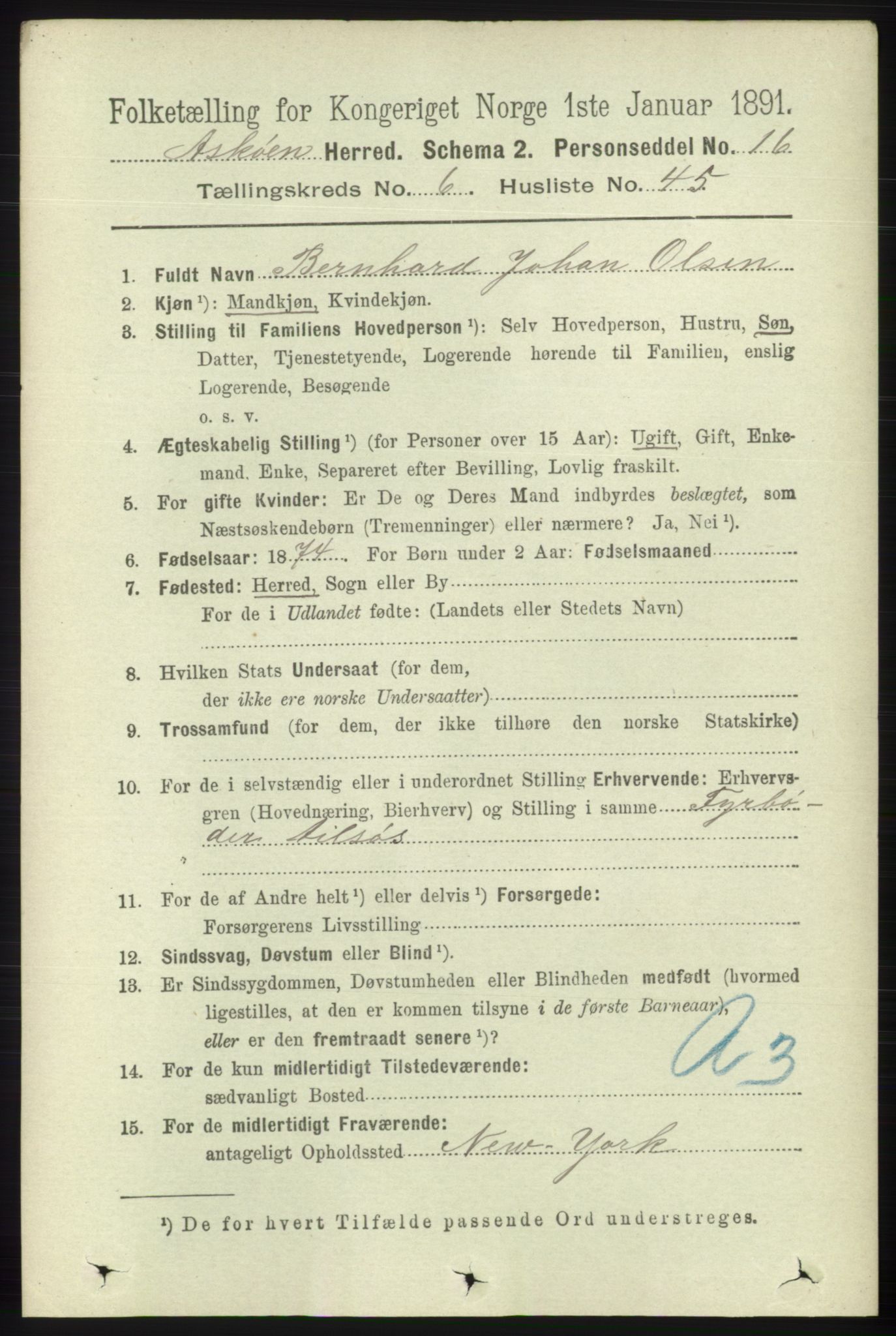 RA, 1891 census for 1247 Askøy, 1891, p. 4243