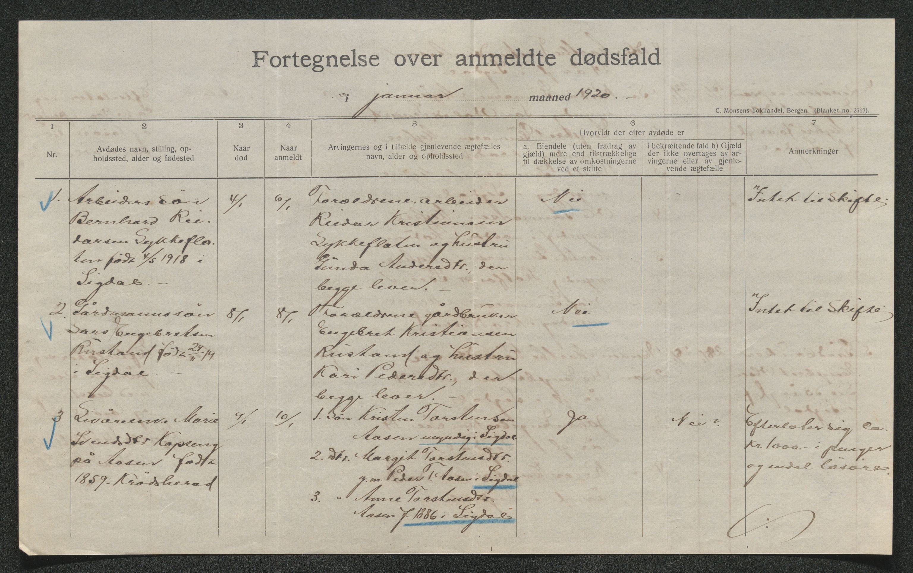 Eiker, Modum og Sigdal sorenskriveri, SAKO/A-123/H/Ha/Hab/L0040: Dødsfallsmeldinger, 1920-1921, p. 479