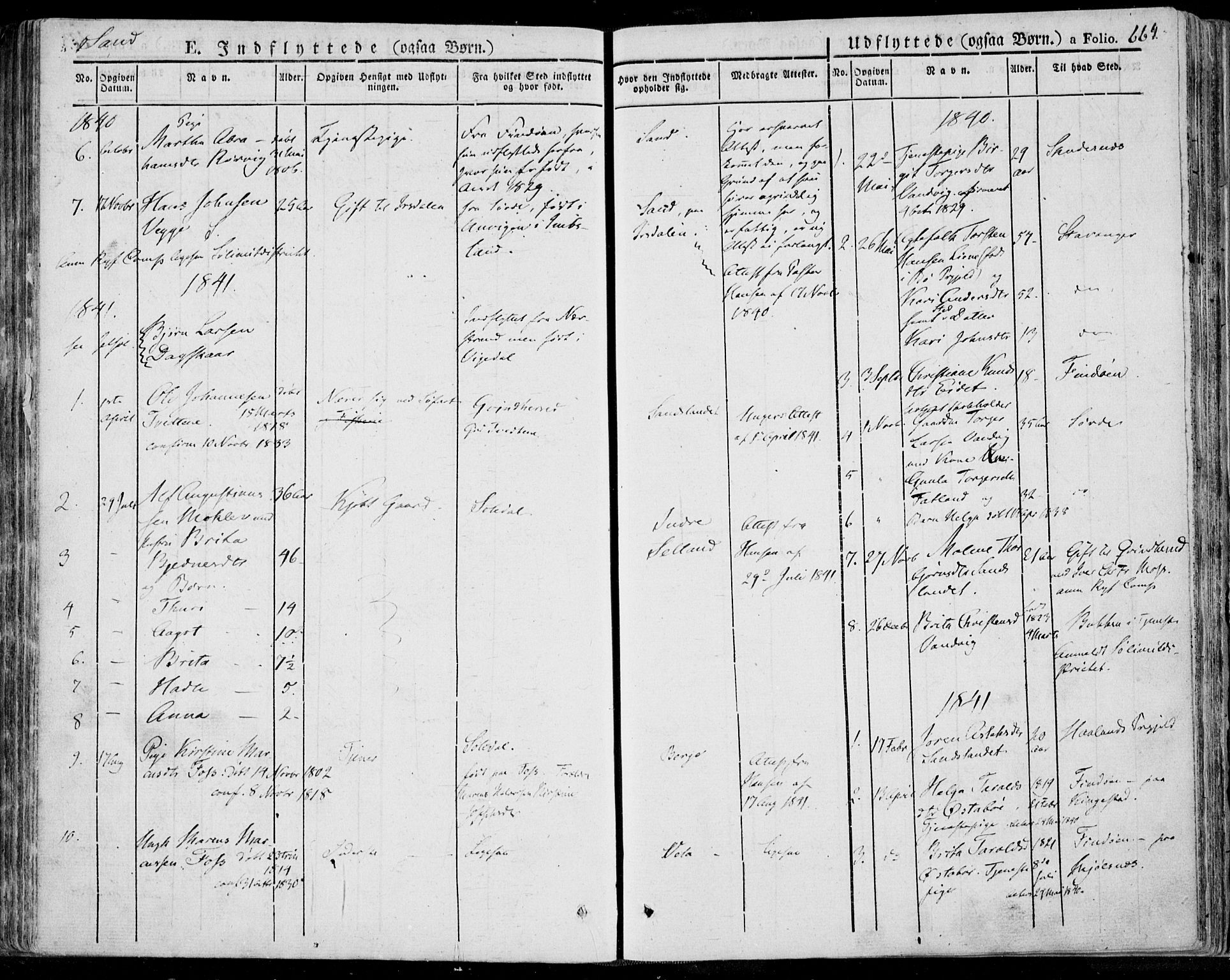 Jelsa sokneprestkontor, SAST/A-101842/01/IV: Parish register (official) no. A 6.2, 1828-1853, p. 664