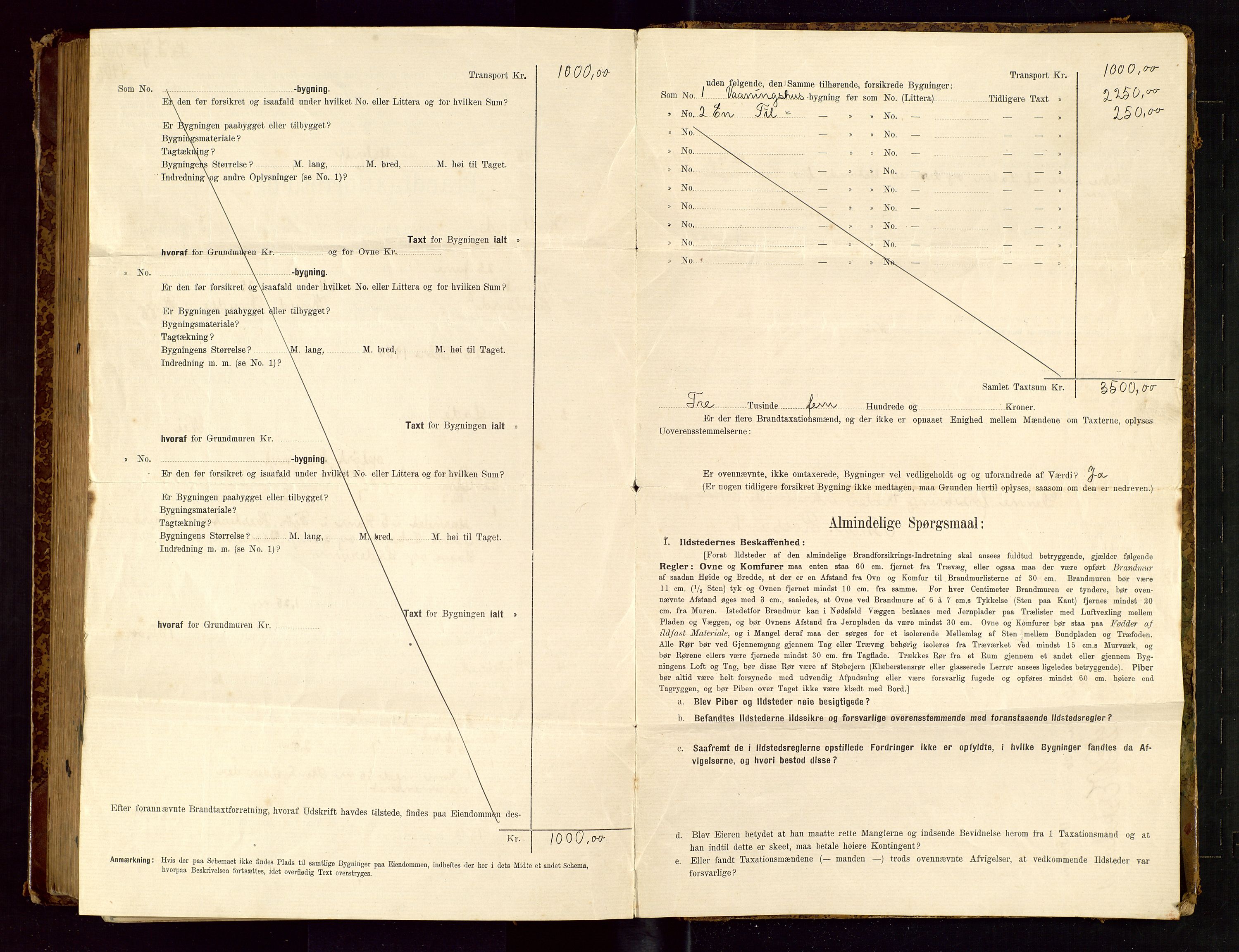 Hetland lensmannskontor, AV/SAST-A-100101/Gob/L0001: "Brandtaxationsprotokol", 1895-1918