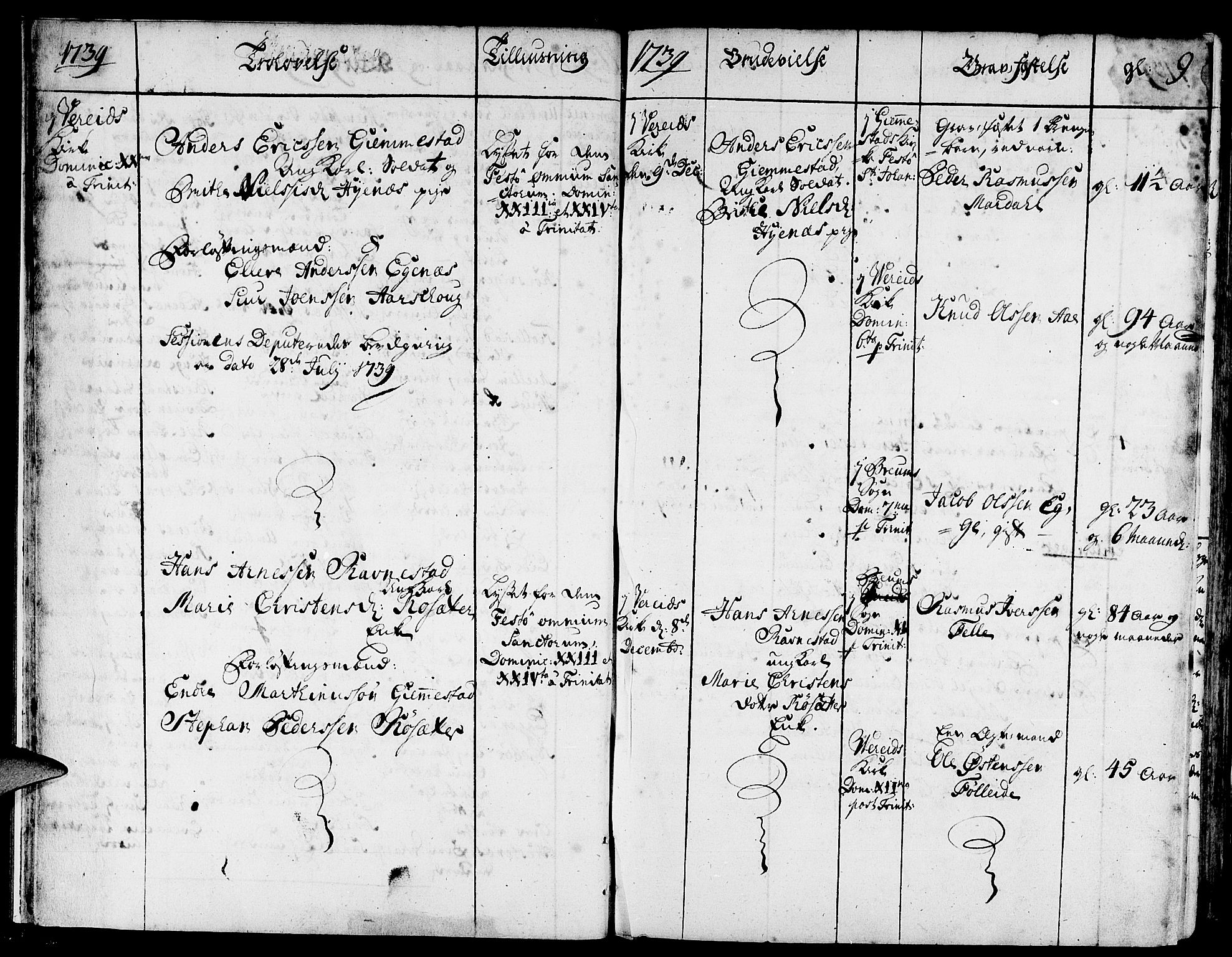 Gloppen sokneprestembete, AV/SAB-A-80101/H/Haa/Haaa/L0003: Parish register (official) no. A 3, 1739-1757, p. 9