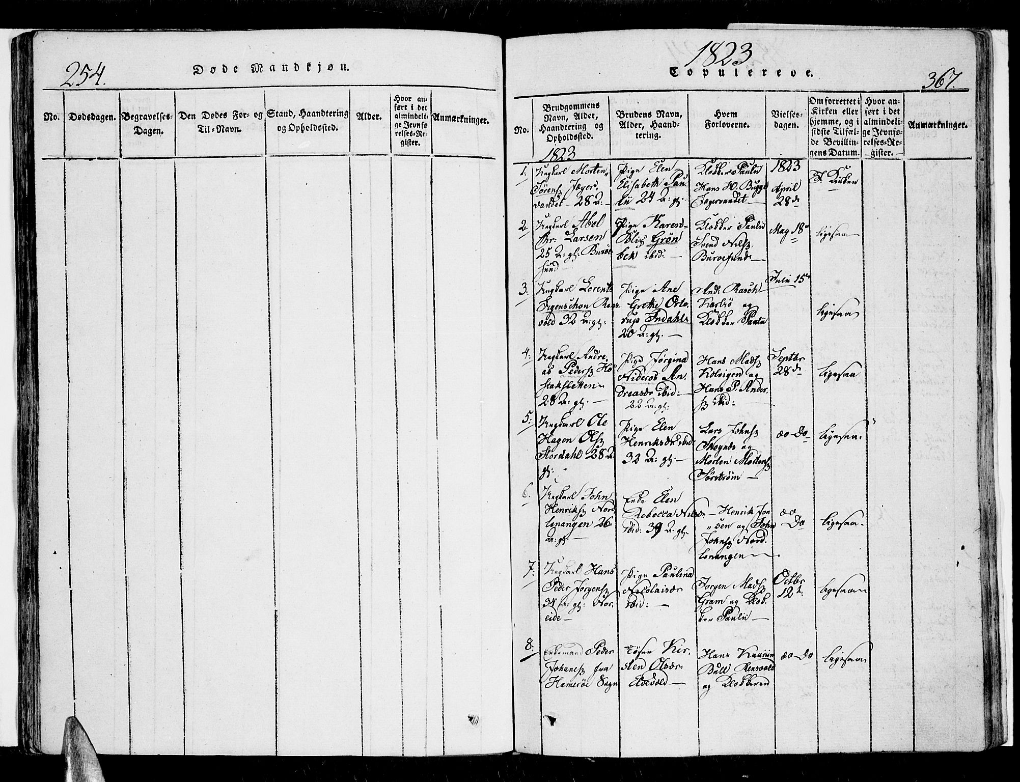 Karlsøy sokneprestembete, SATØ/S-1299/H/Ha/Haa/L0002kirke: Parish register (official) no. 2, 1823-1842, p. 366-367