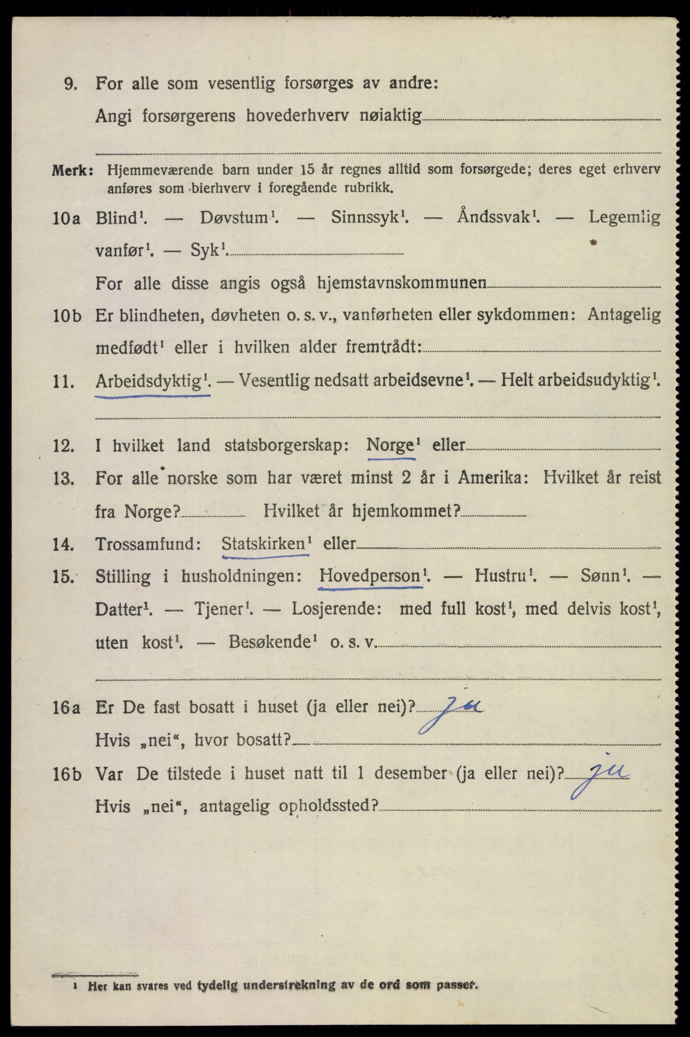 SAKO, 1920 census for Andebu, 1920, p. 2637