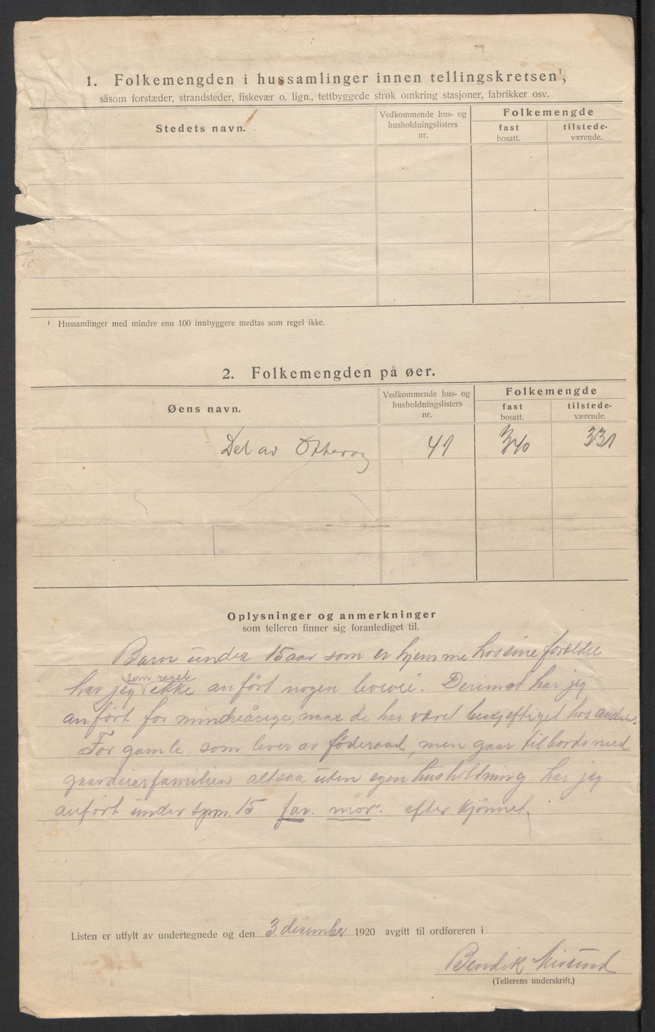 SAT, 1920 census for Aukra, 1920, p. 48