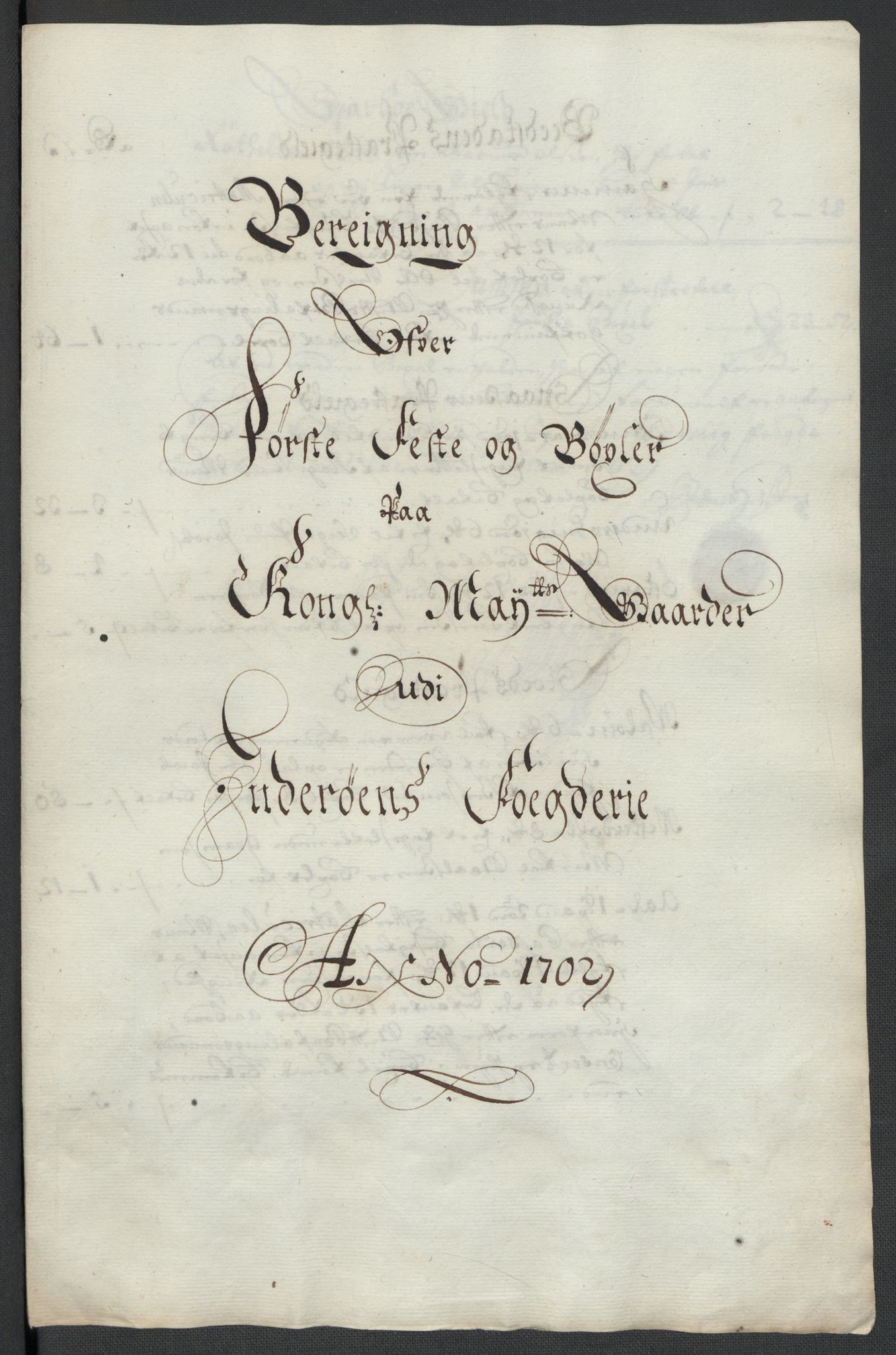 Rentekammeret inntil 1814, Reviderte regnskaper, Fogderegnskap, RA/EA-4092/R63/L4312: Fogderegnskap Inderøy, 1701-1702, p. 399