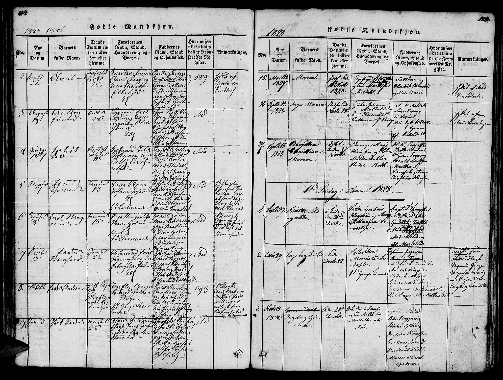 Ministerialprotokoller, klokkerbøker og fødselsregistre - Møre og Romsdal, AV/SAT-A-1454/572/L0842: Parish register (official) no. 572A05, 1819-1832, p. 114-115