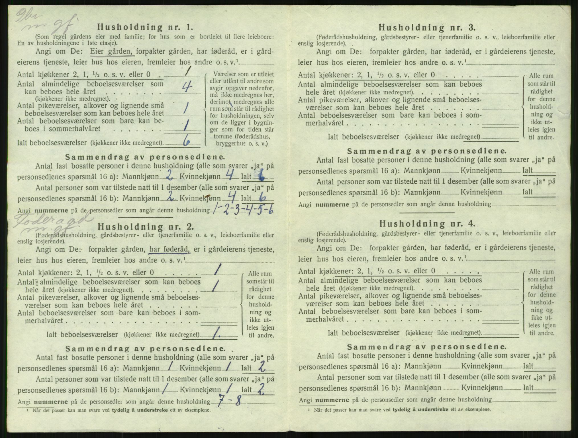 SAT, 1920 census for Stranda, 1920, p. 538