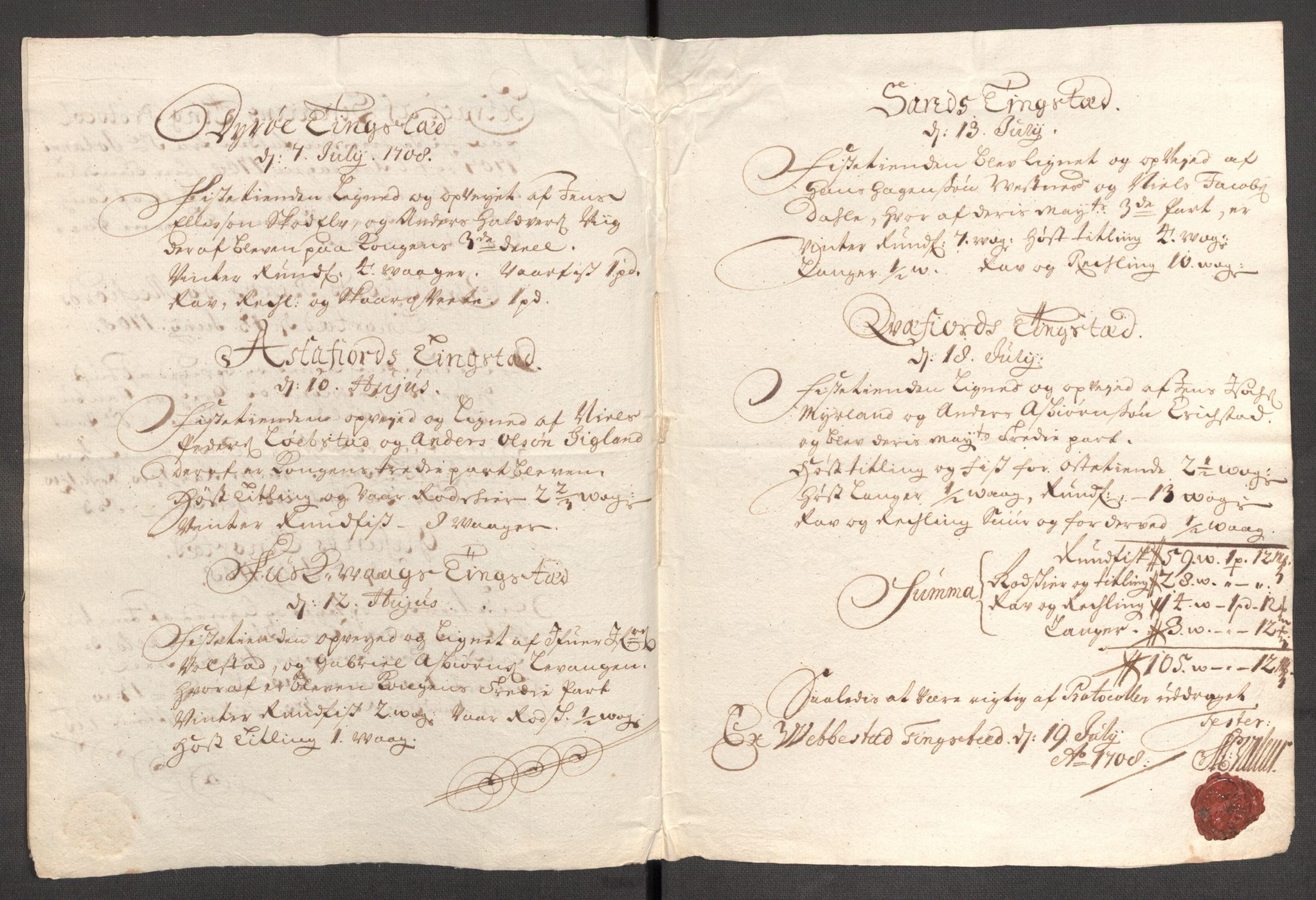 Rentekammeret inntil 1814, Reviderte regnskaper, Fogderegnskap, AV/RA-EA-4092/R68/L4756: Fogderegnskap Senja og Troms, 1705-1707, p. 383