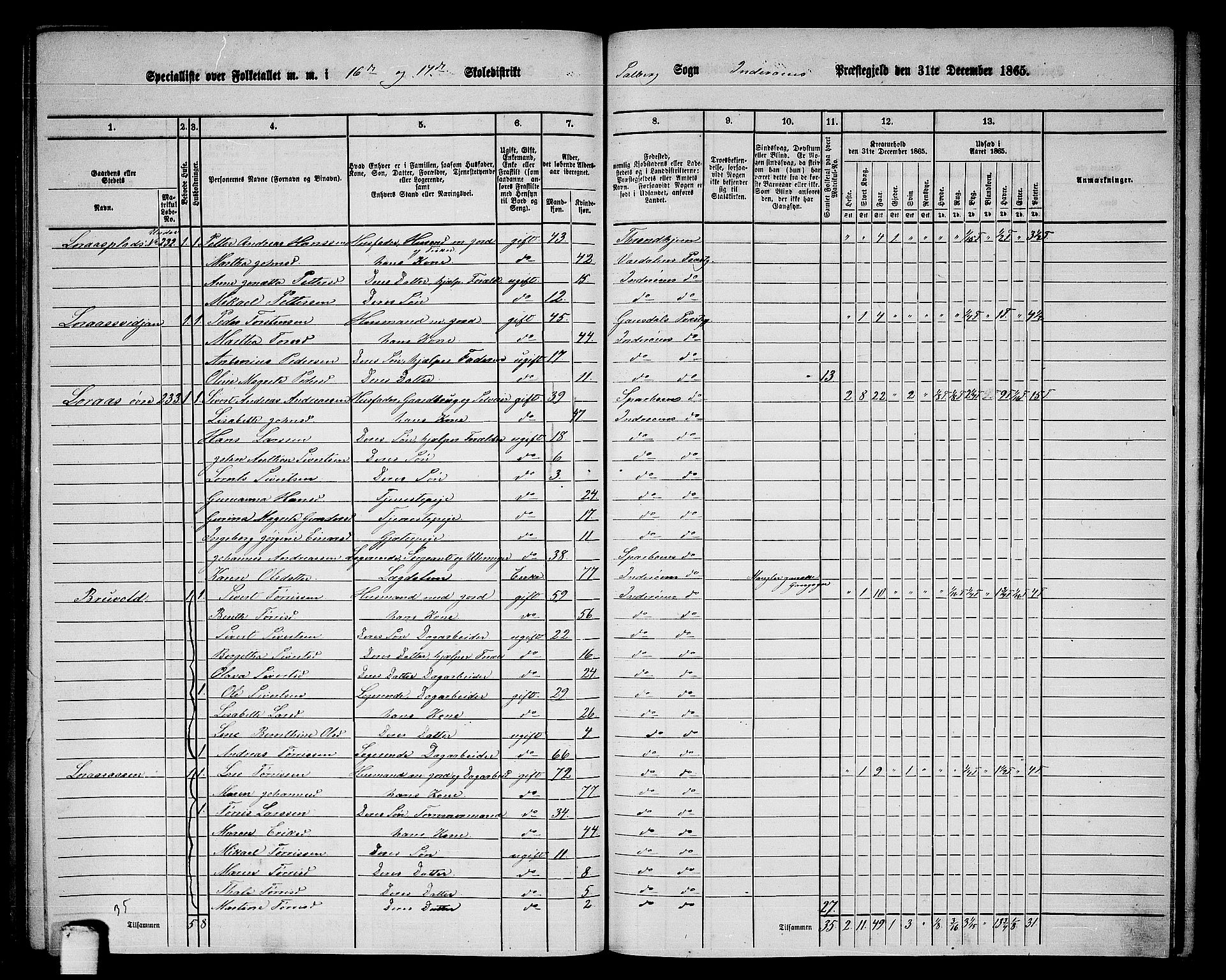 RA, 1865 census for Inderøy, 1865, p. 208