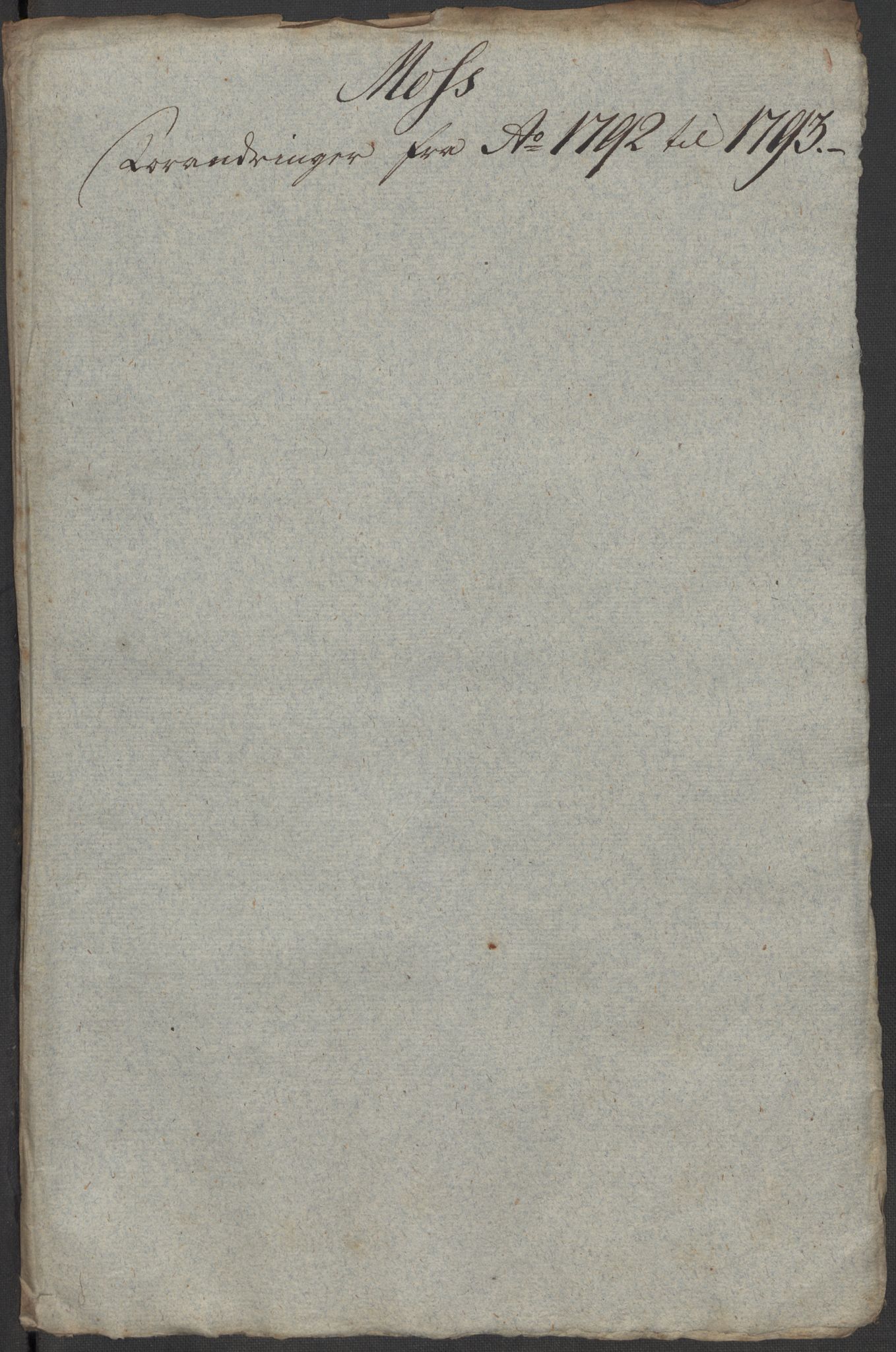Kommersekollegiet, Brannforsikringskontoret 1767-1814, RA/EA-5458/F/Fa/L0040/0006: Moss / Dokumenter, 1767-1807, p. 57