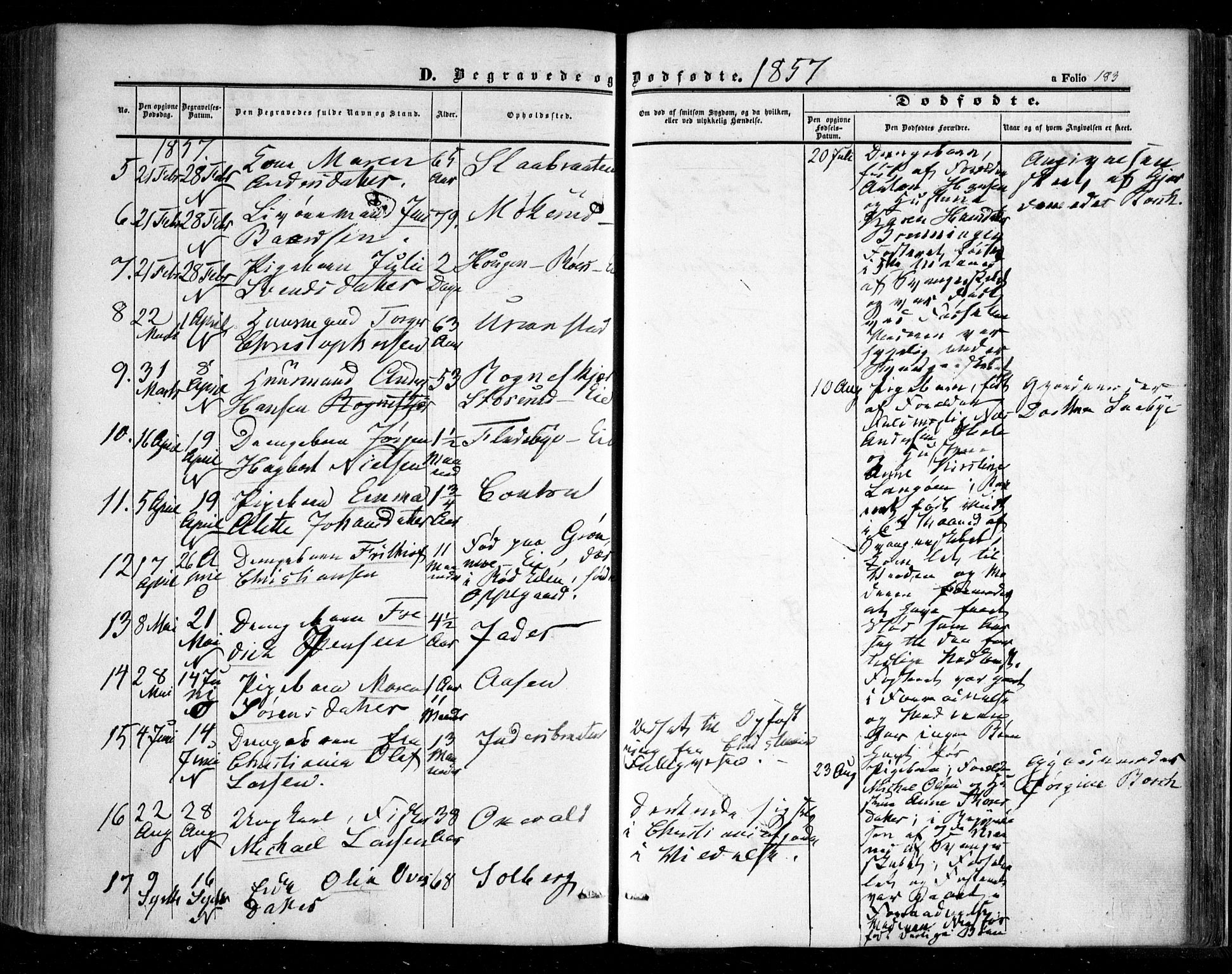 Nesodden prestekontor Kirkebøker, AV/SAO-A-10013/F/Fa/L0007: Parish register (official) no. I 7, 1848-1868, p. 183