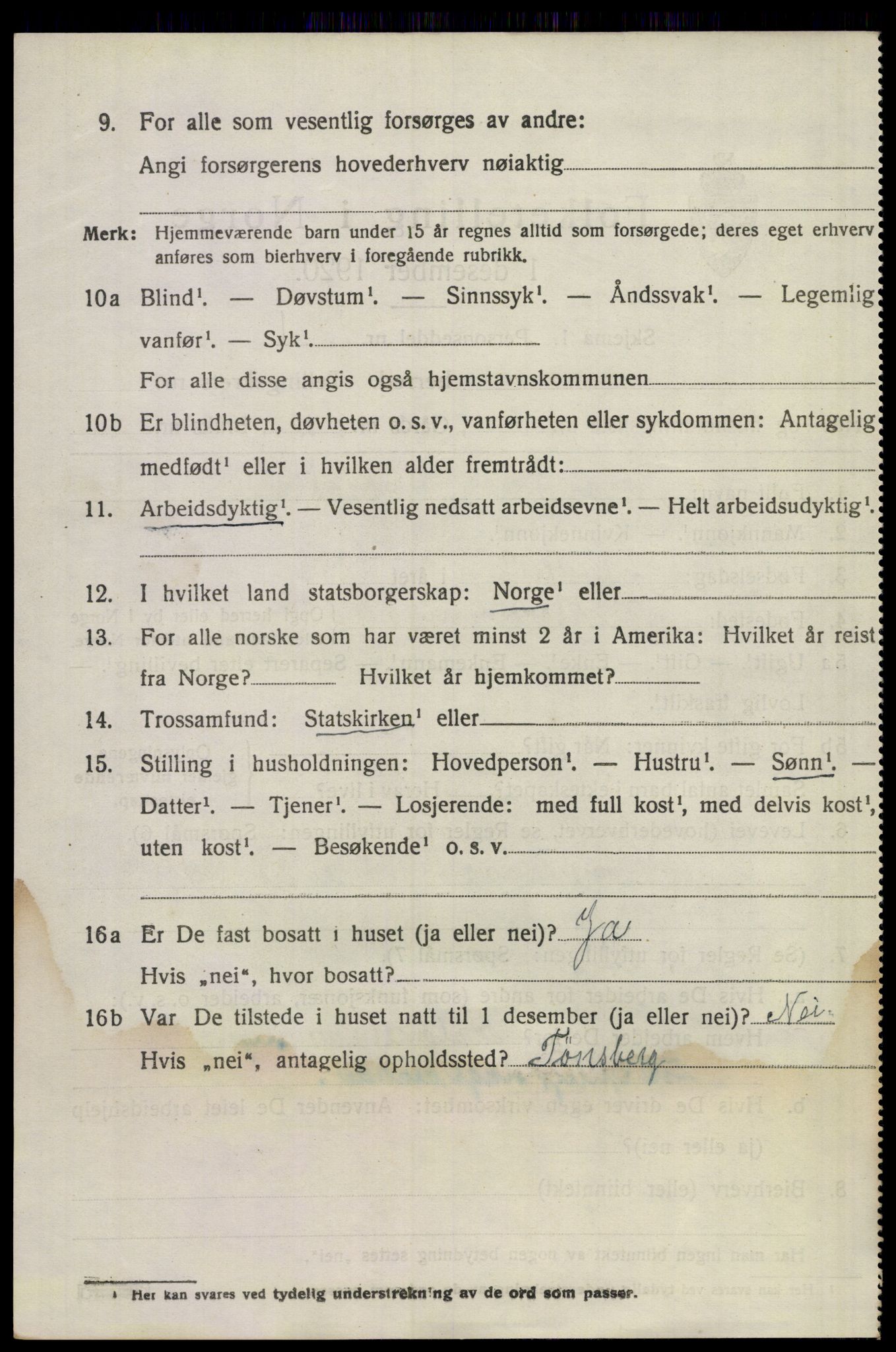 SAKO, 1920 census for Sem, 1920, p. 10362