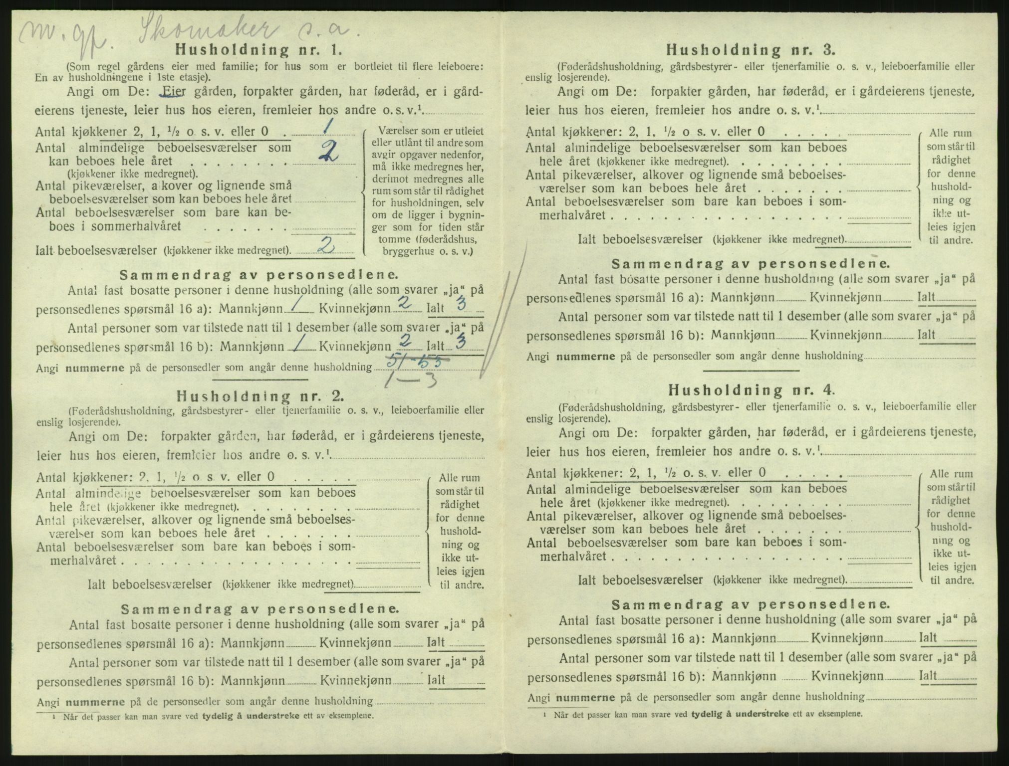 SAKO, 1920 census for Hedrum, 1920, p. 1616