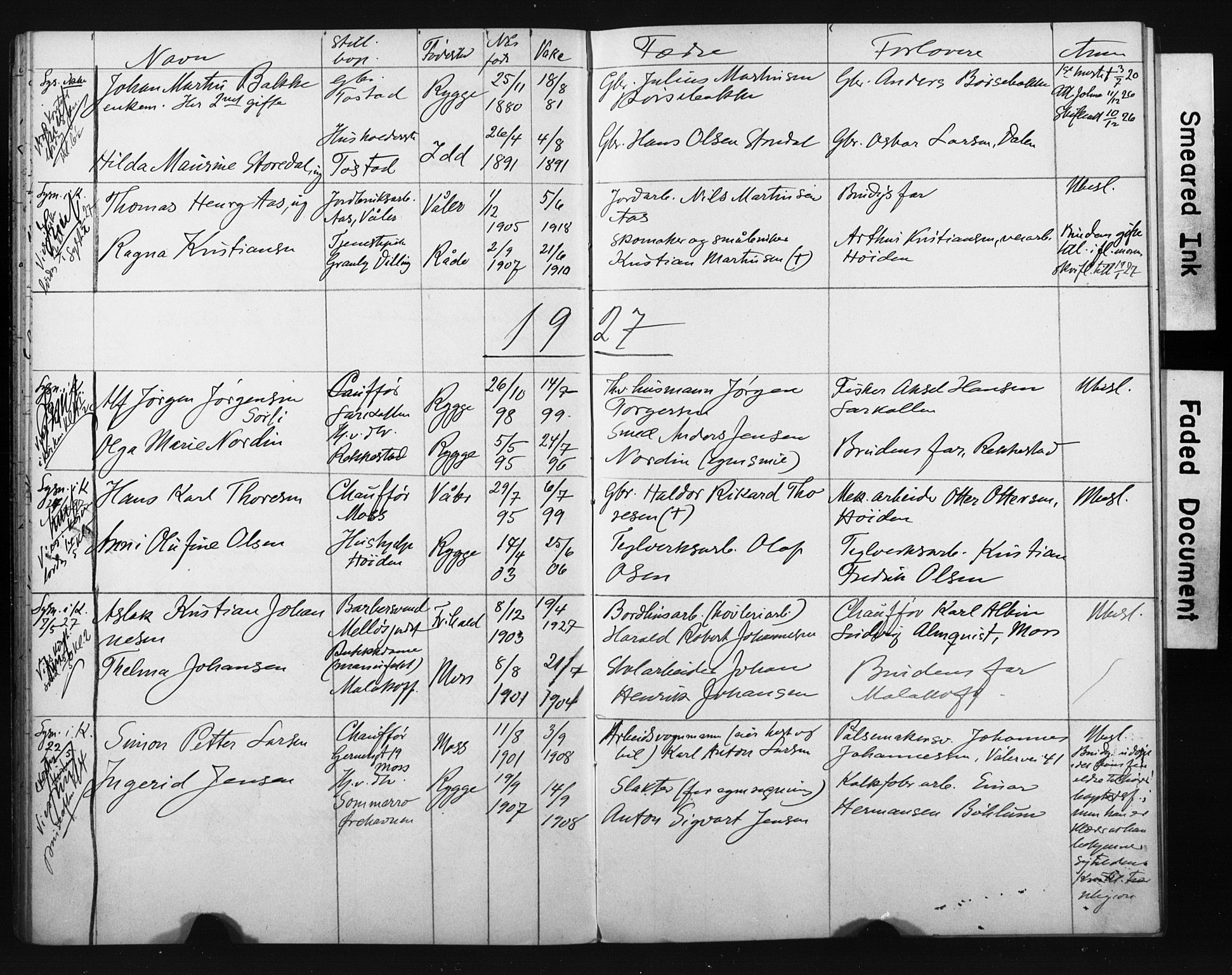 Ministerialprotokoller, klokkerbøker og fødselsregistre - Sør-Trøndelag, SAT/A-1456/604/L0202: Banns register no. 604A22, 1914-1927