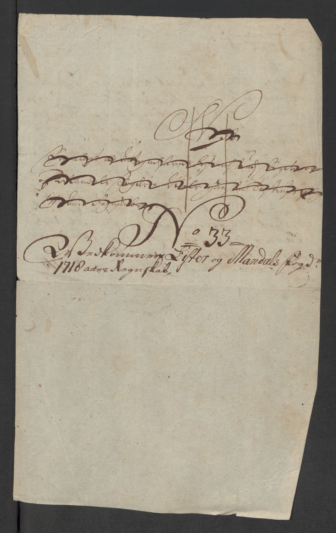 Rentekammeret inntil 1814, Reviderte regnskaper, Fogderegnskap, AV/RA-EA-4092/R43/L2563: Fogderegnskap Lista og Mandal, 1718, p. 542