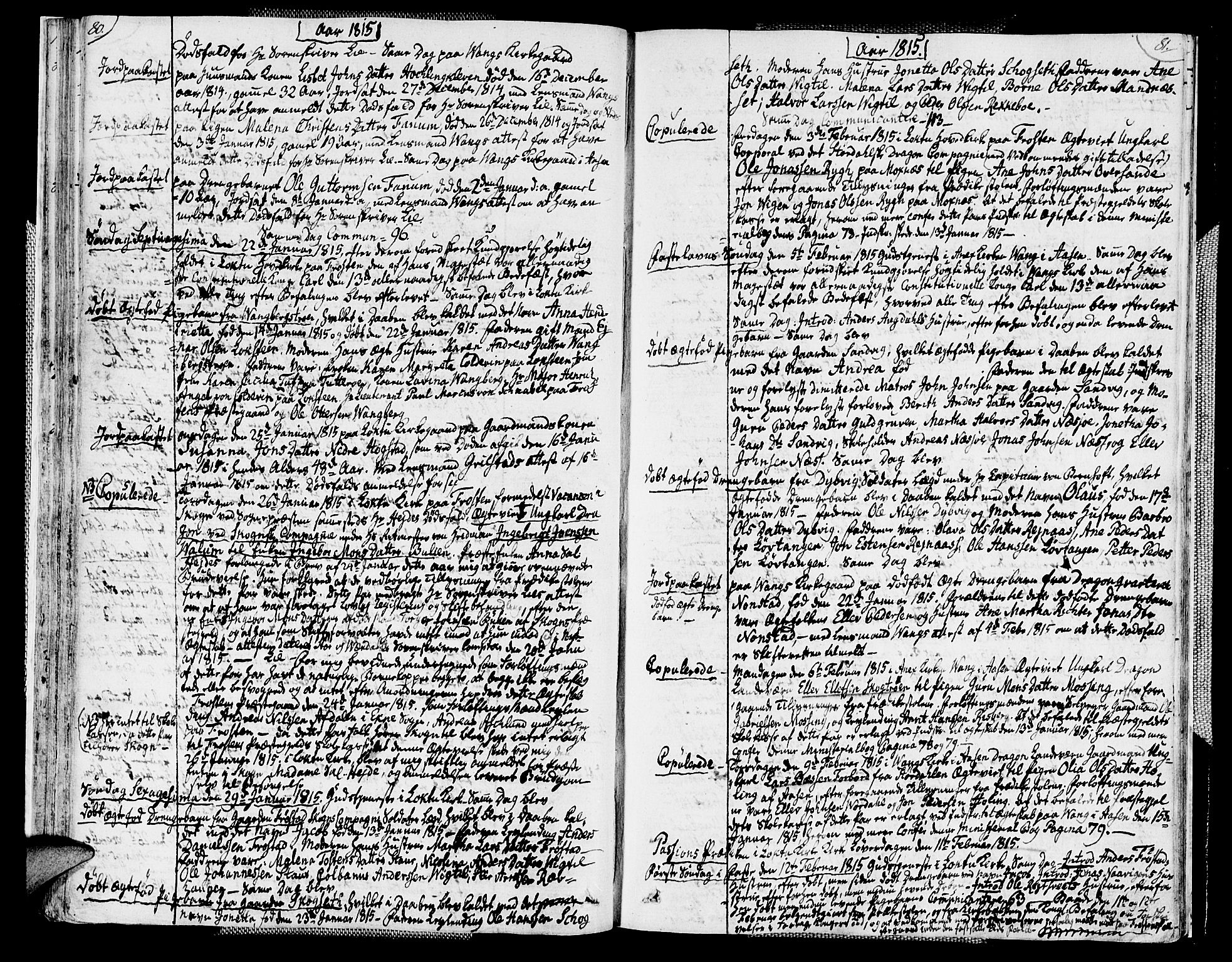 Ministerialprotokoller, klokkerbøker og fødselsregistre - Nord-Trøndelag, SAT/A-1458/713/L0111: Parish register (official) no. 713A03, 1812-1816, p. 80-81