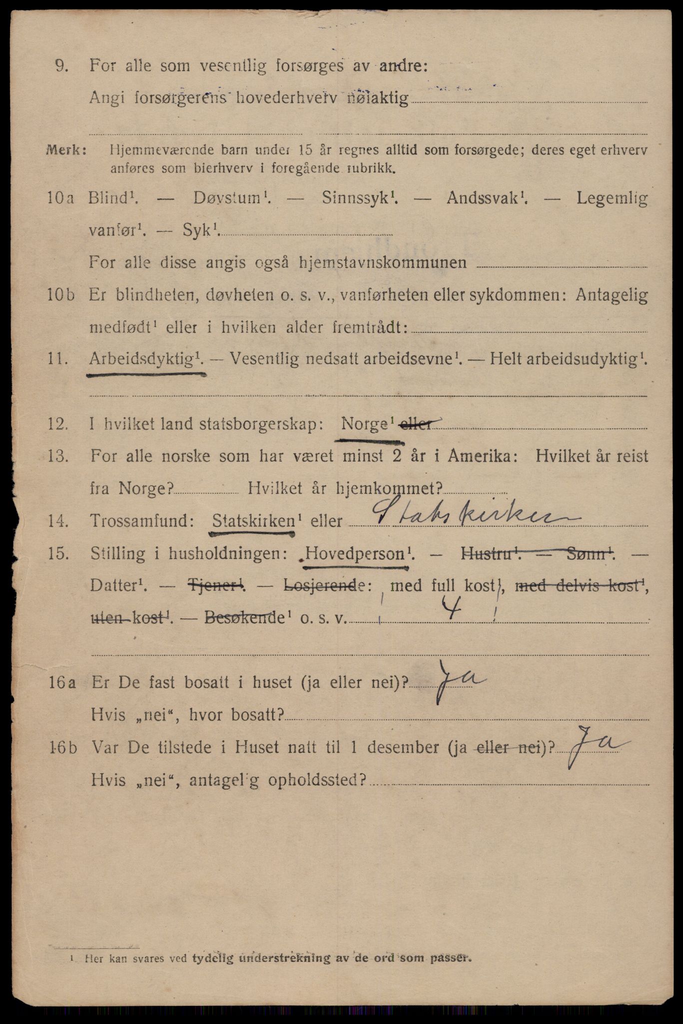 SAT, 1920 census for Trondheim, 1920, p. 69741