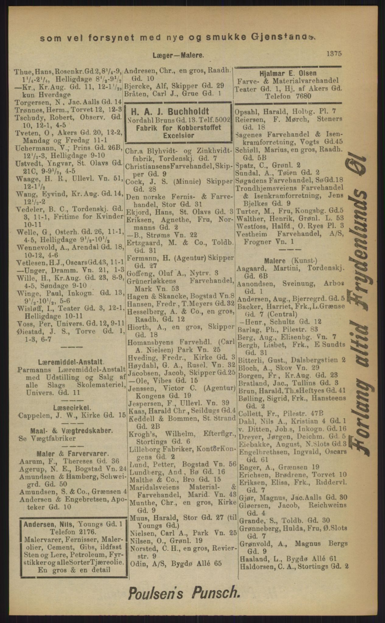 Kristiania/Oslo adressebok, PUBL/-, 1903, p. 1375
