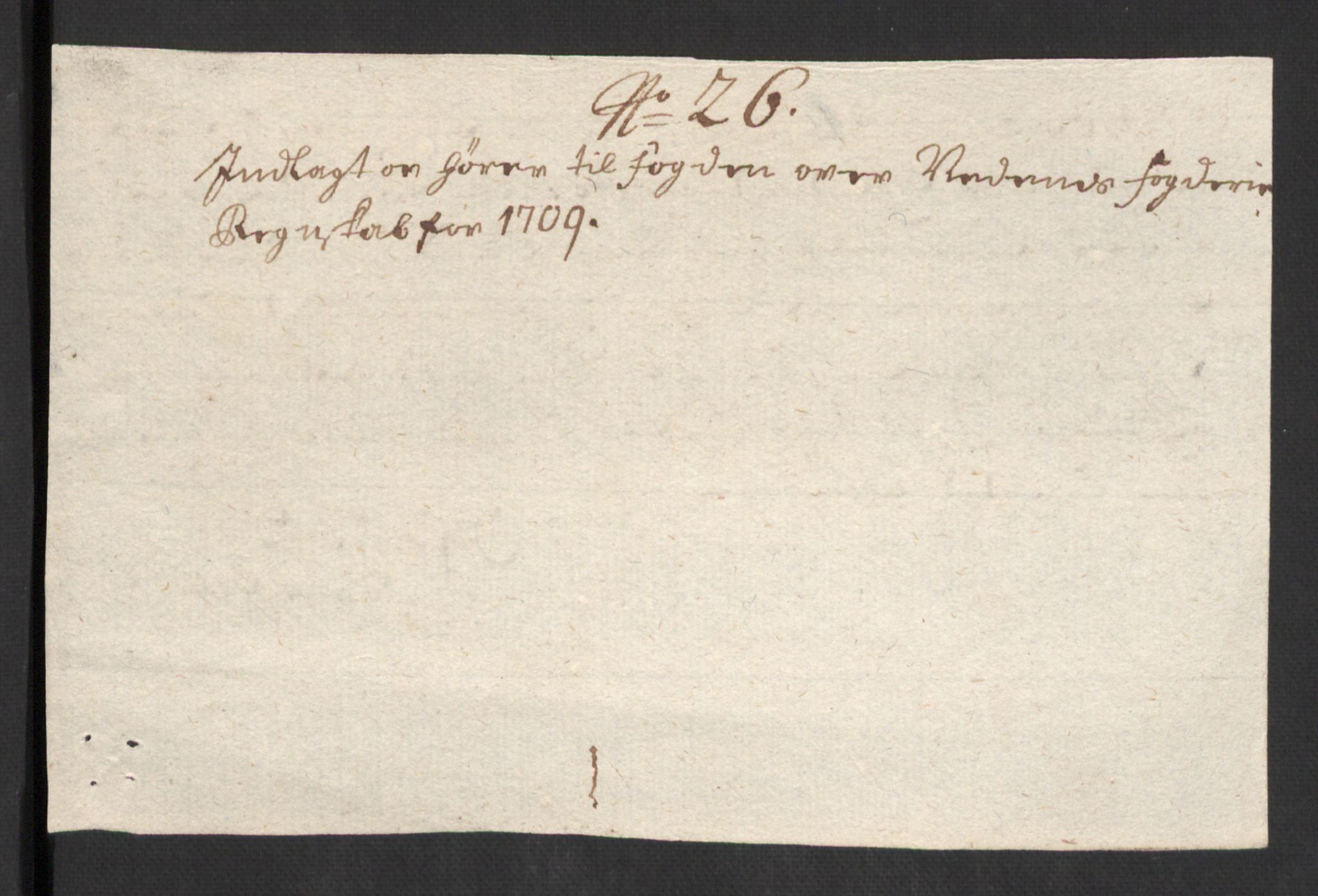 Rentekammeret inntil 1814, Reviderte regnskaper, Fogderegnskap, AV/RA-EA-4092/R39/L2318: Fogderegnskap Nedenes, 1706-1709, p. 511