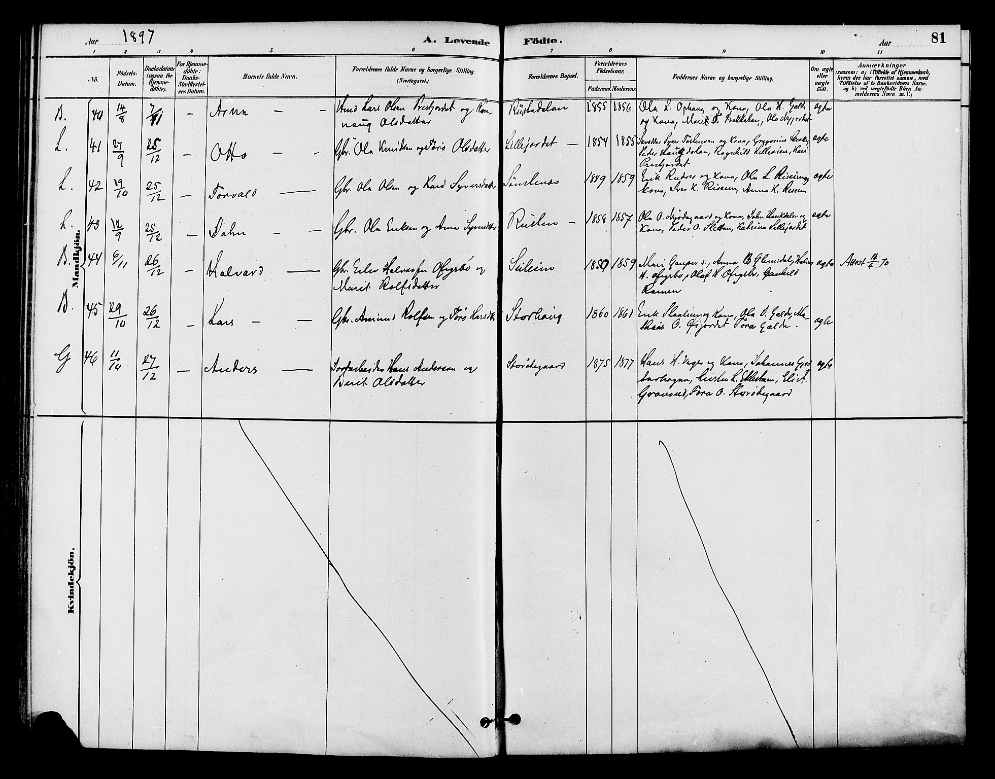 Lom prestekontor, SAH/PREST-070/K/L0008: Parish register (official) no. 8, 1885-1898, p. 81