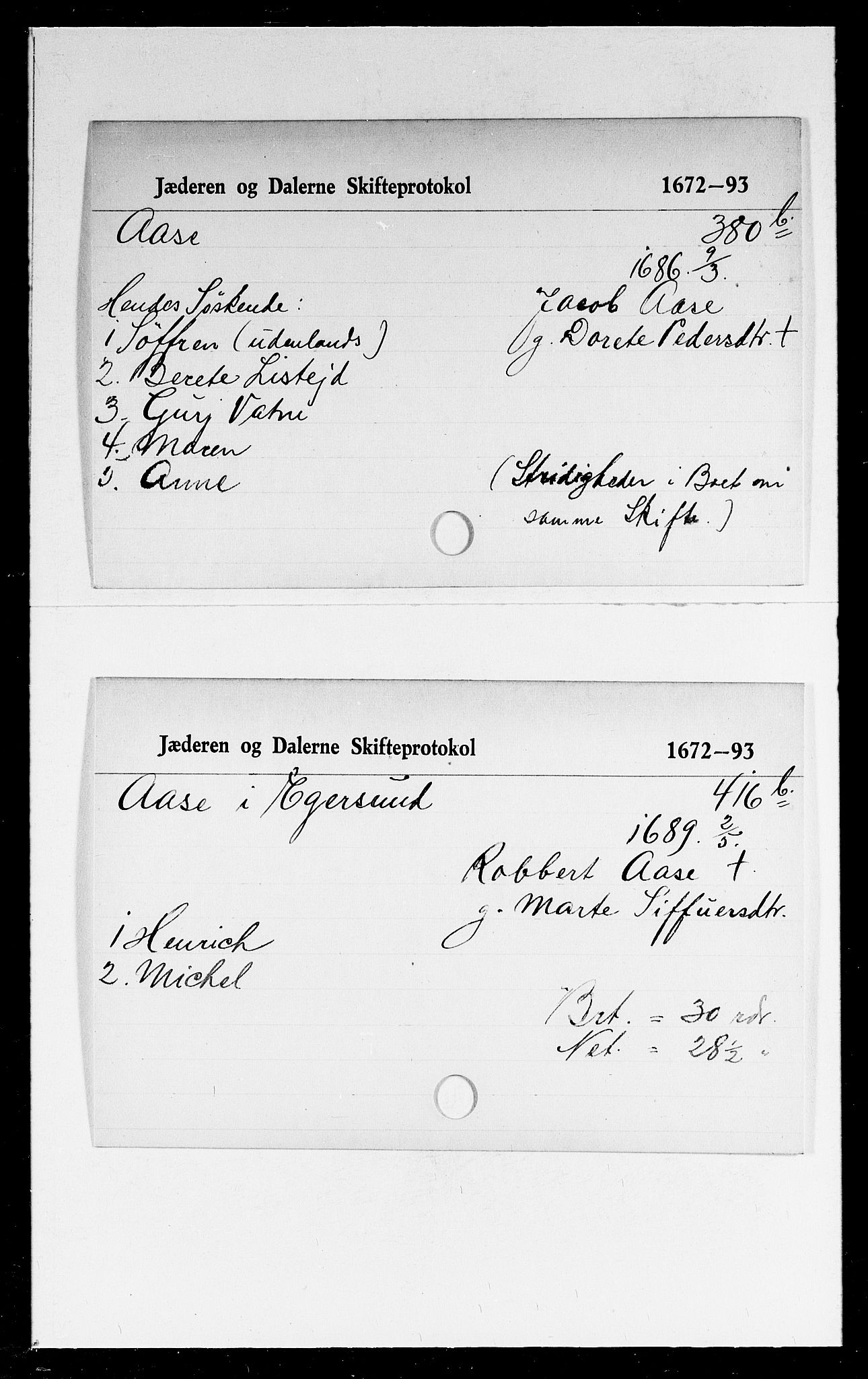 Jæren og Dalane sorenskriveri, AV/SAST-A-100306/5, 1672-1693, p. 27