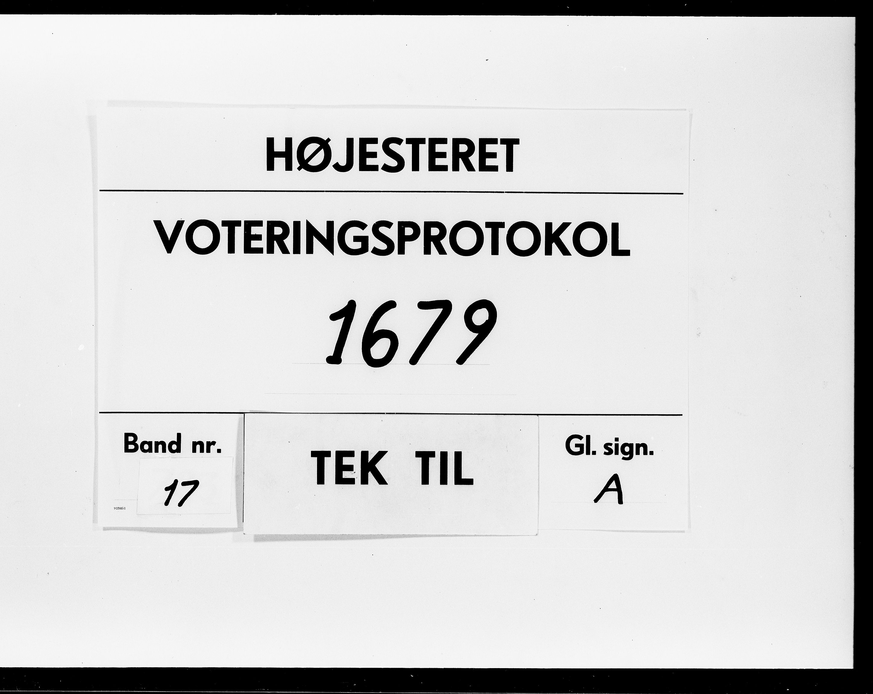 Højesteret, DRA/A-0009, 1679