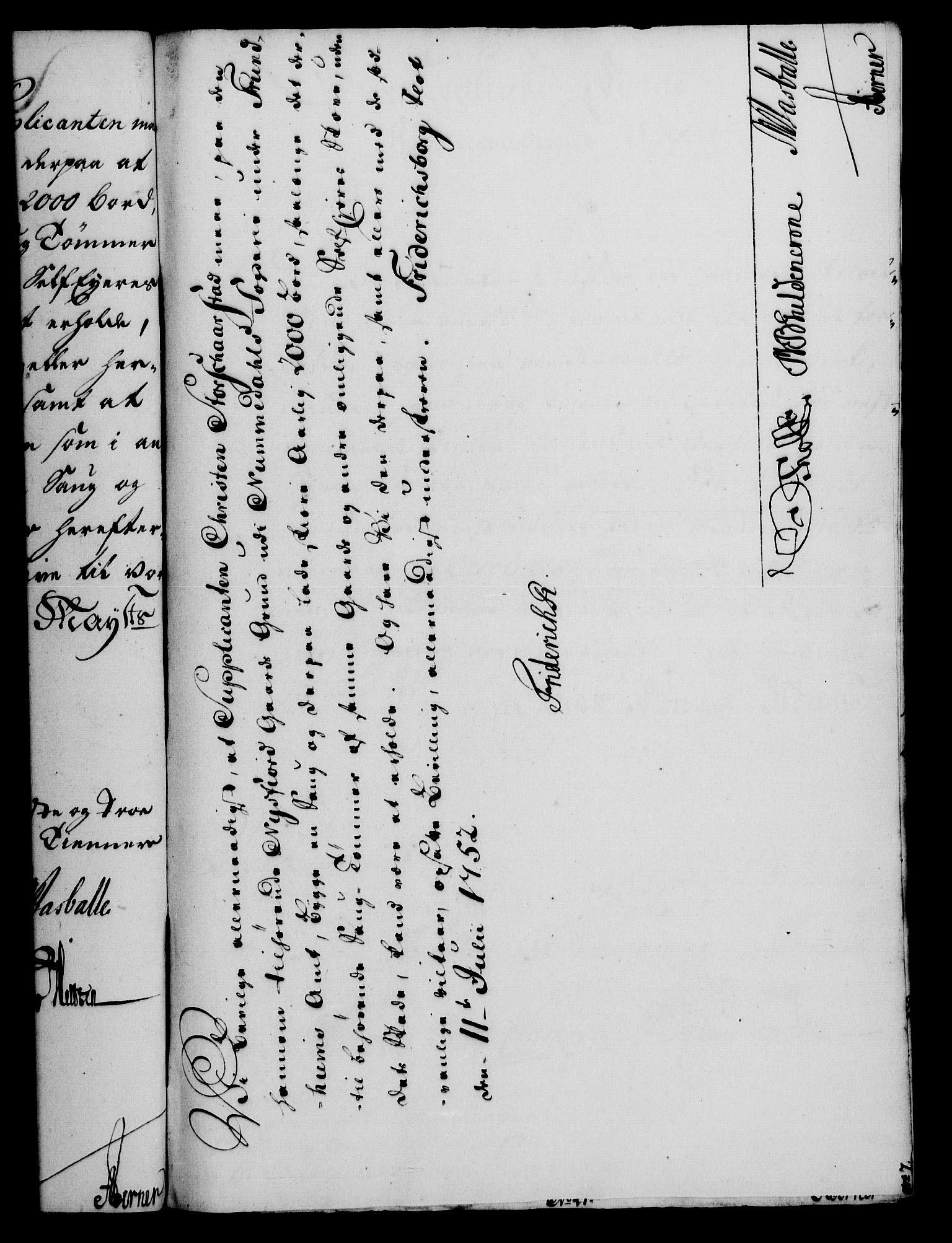 Rentekammeret, Kammerkanselliet, RA/EA-3111/G/Gf/Gfa/L0034: Norsk relasjons- og resolusjonsprotokoll (merket RK 52.34), 1752, p. 332