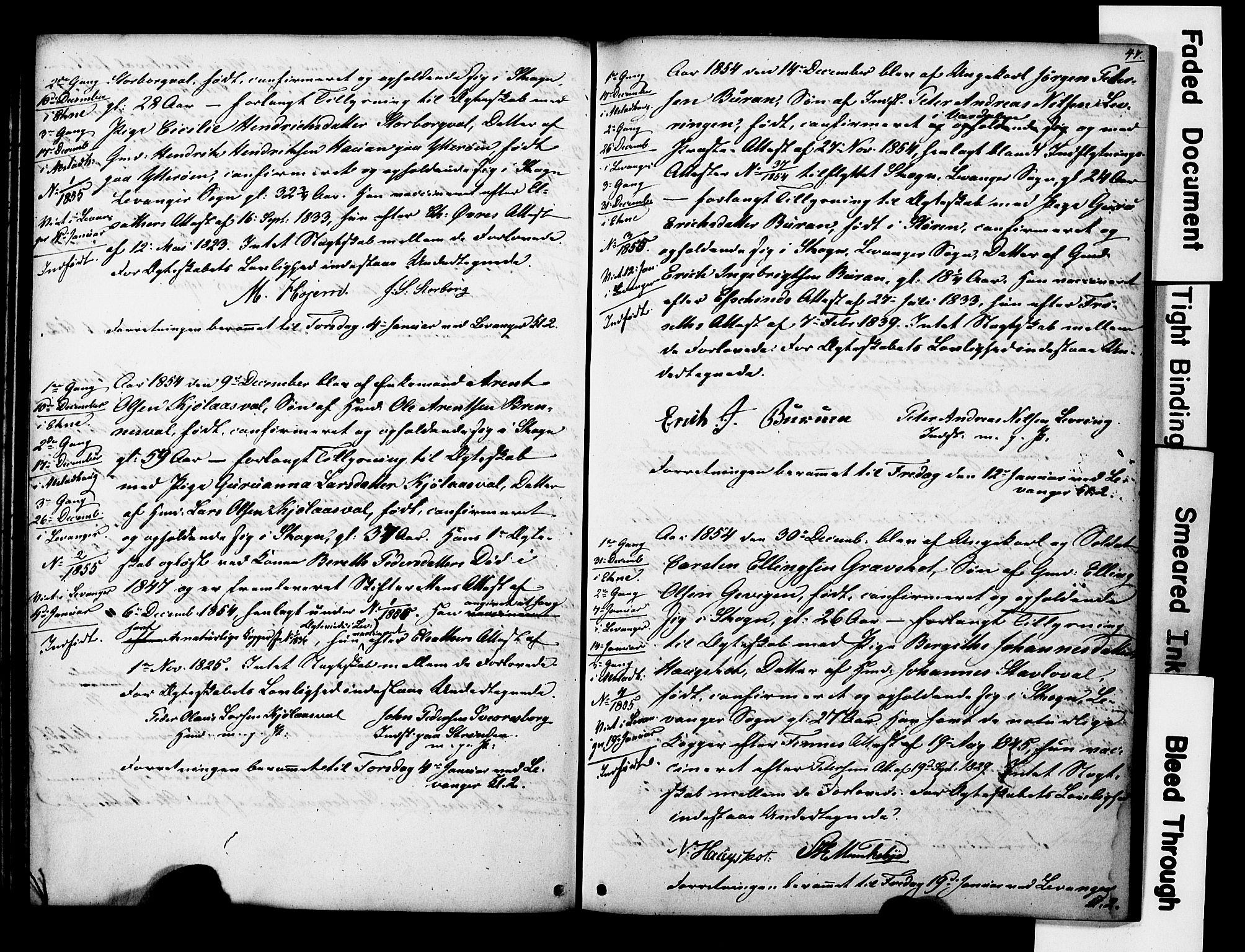 Ministerialprotokoller, klokkerbøker og fødselsregistre - Nord-Trøndelag, AV/SAT-A-1458/717/L0161: Best man's statements no. 717A11, 1850-1895, p. 47