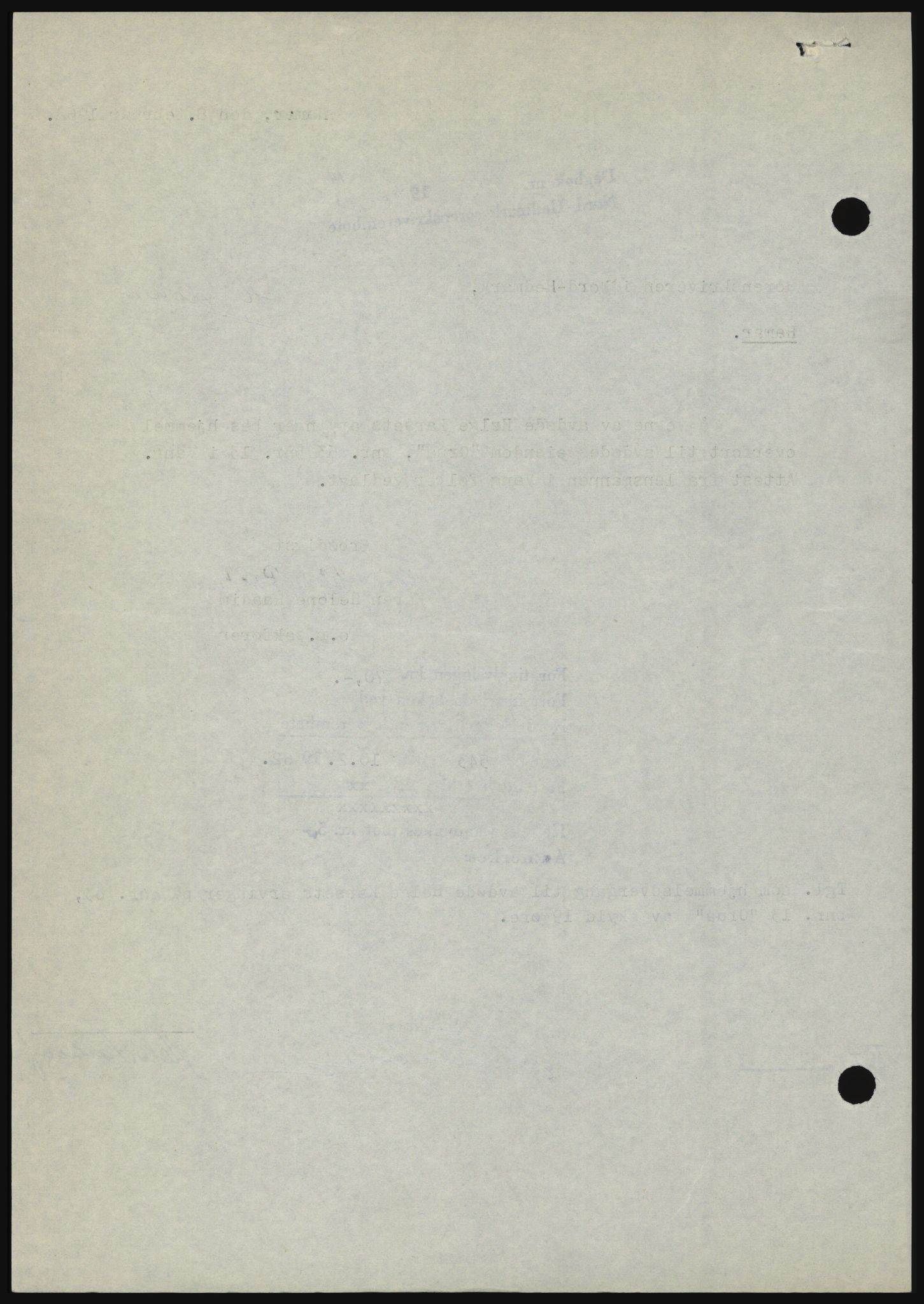 Nord-Hedmark sorenskriveri, SAH/TING-012/H/Hc/L0016: Mortgage book no. 16, 1962-1962, Diary no: : 543/1962