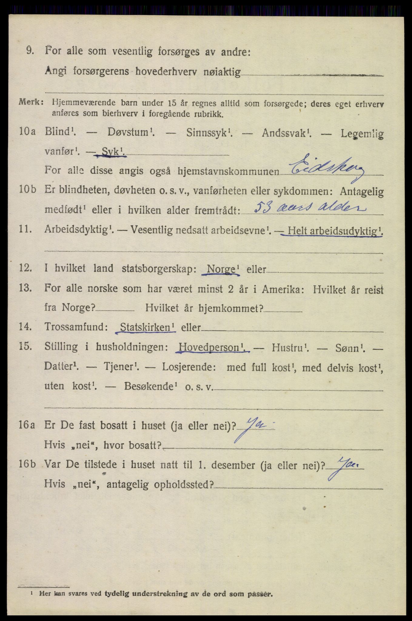 SAH, 1920 census for Eidskog, 1920, p. 2782