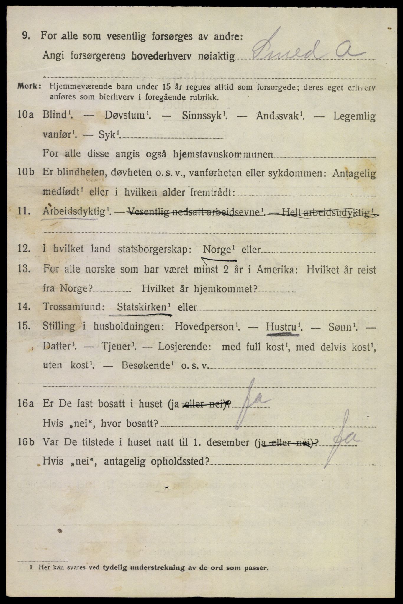 SAKO, 1920 census for Sem, 1920, p. 13396