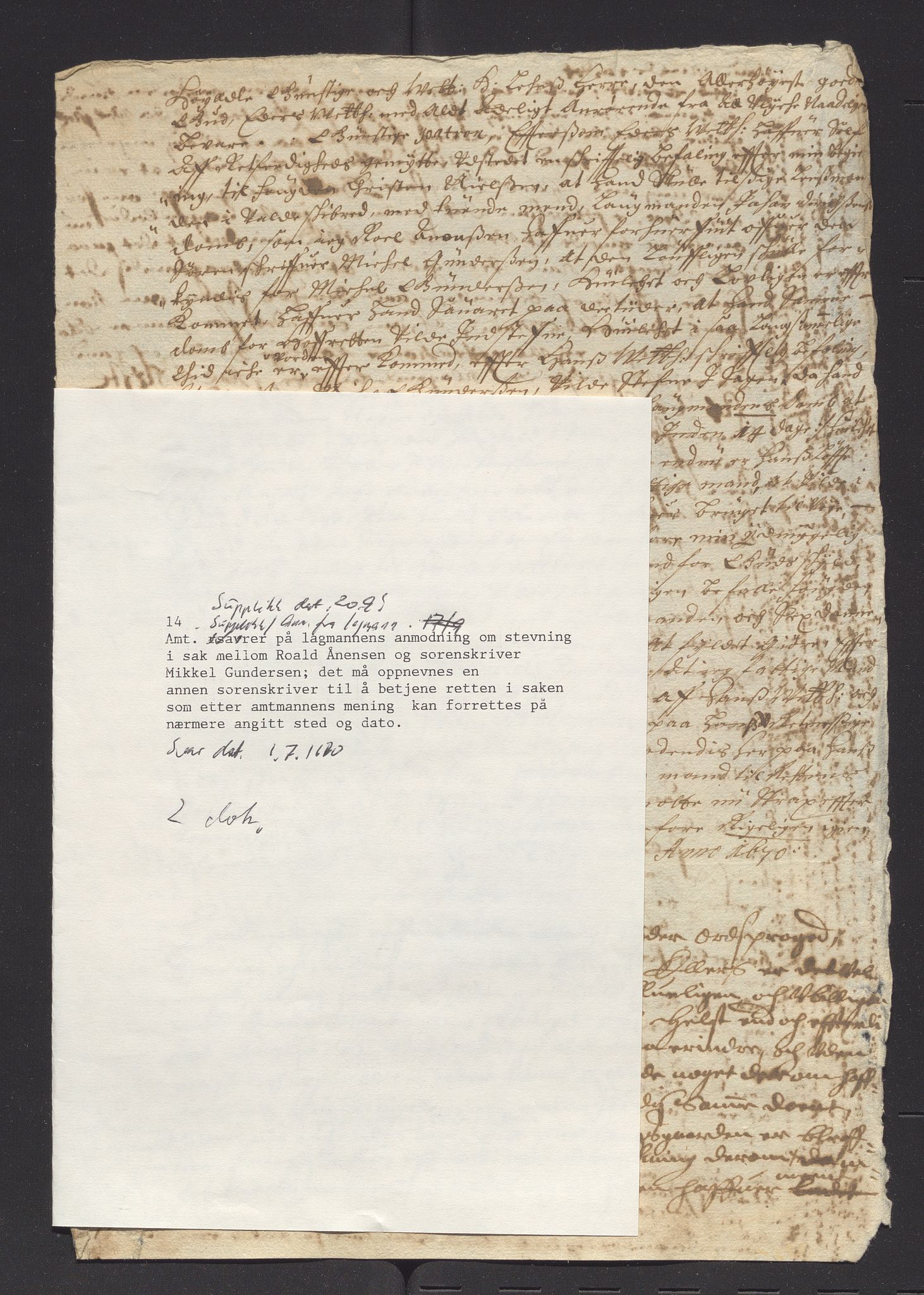 Stavanger len, AV/SAST-A-101870/Ob/L0042: Diverse, 1665-1670, p. 268