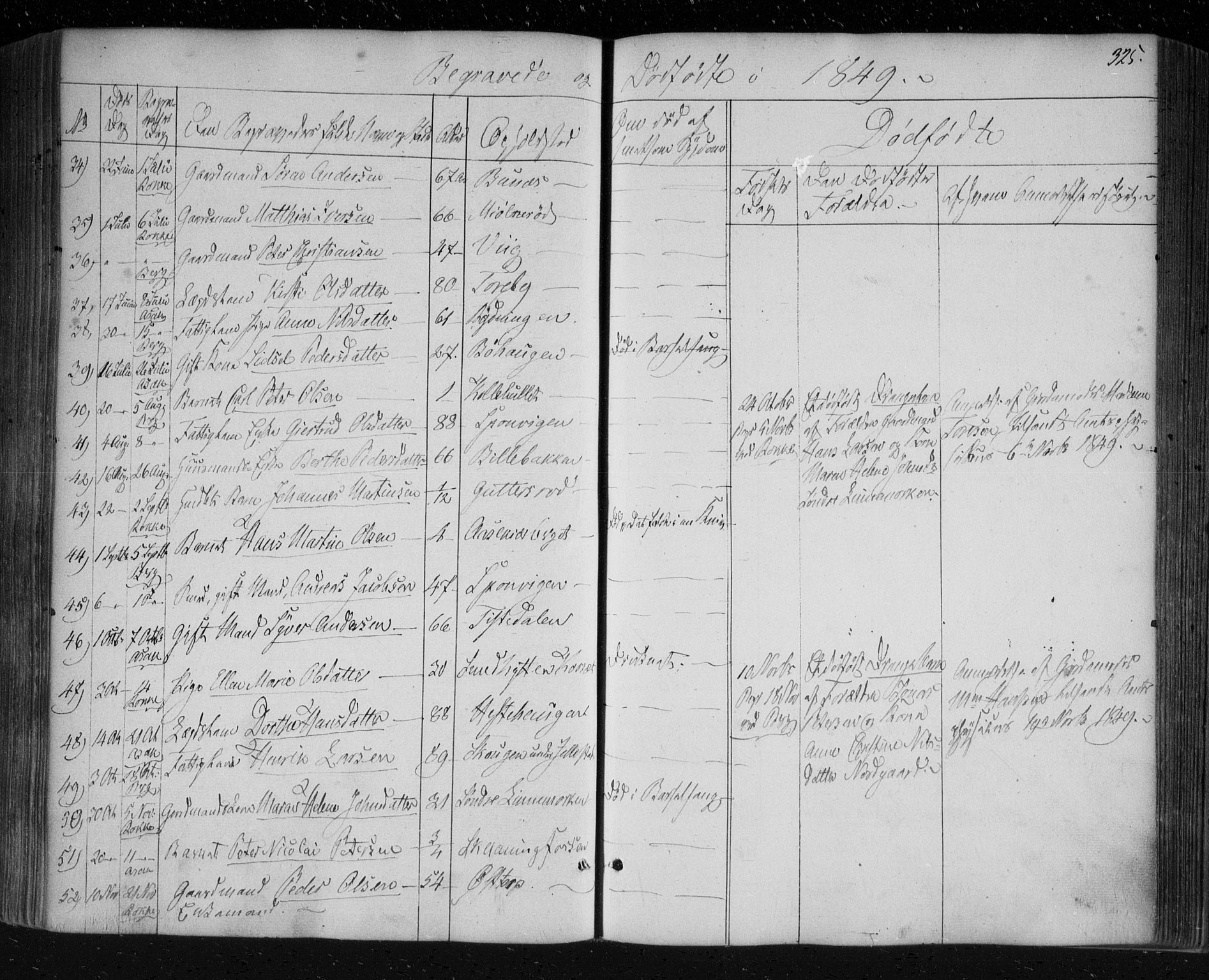 Berg prestekontor Kirkebøker, AV/SAO-A-10902/F/Fa/L0004: Parish register (official) no. I 4, 1843-1860, p. 325