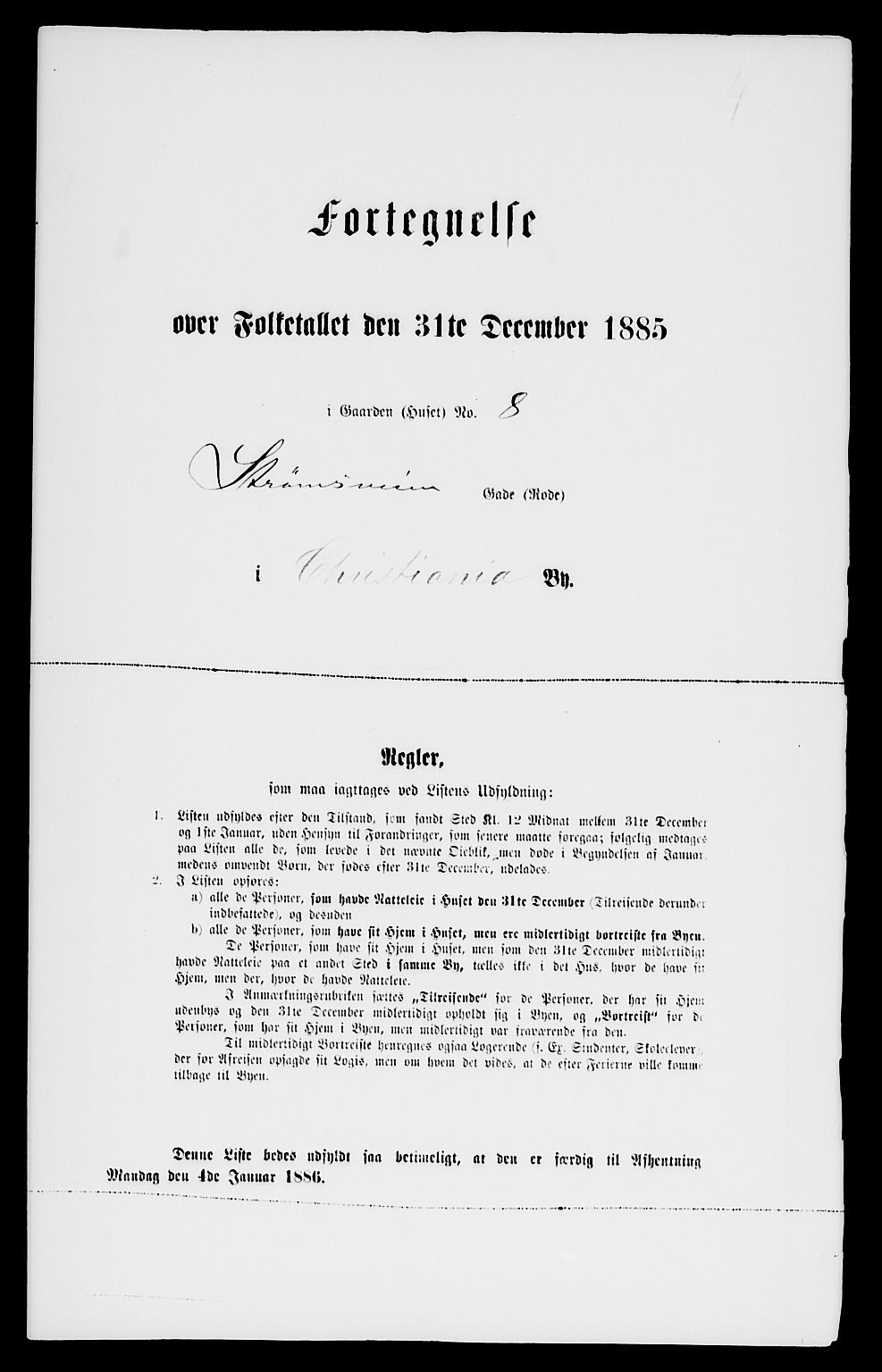 RA, 1885 census for 0301 Kristiania, 1885, p. 10138