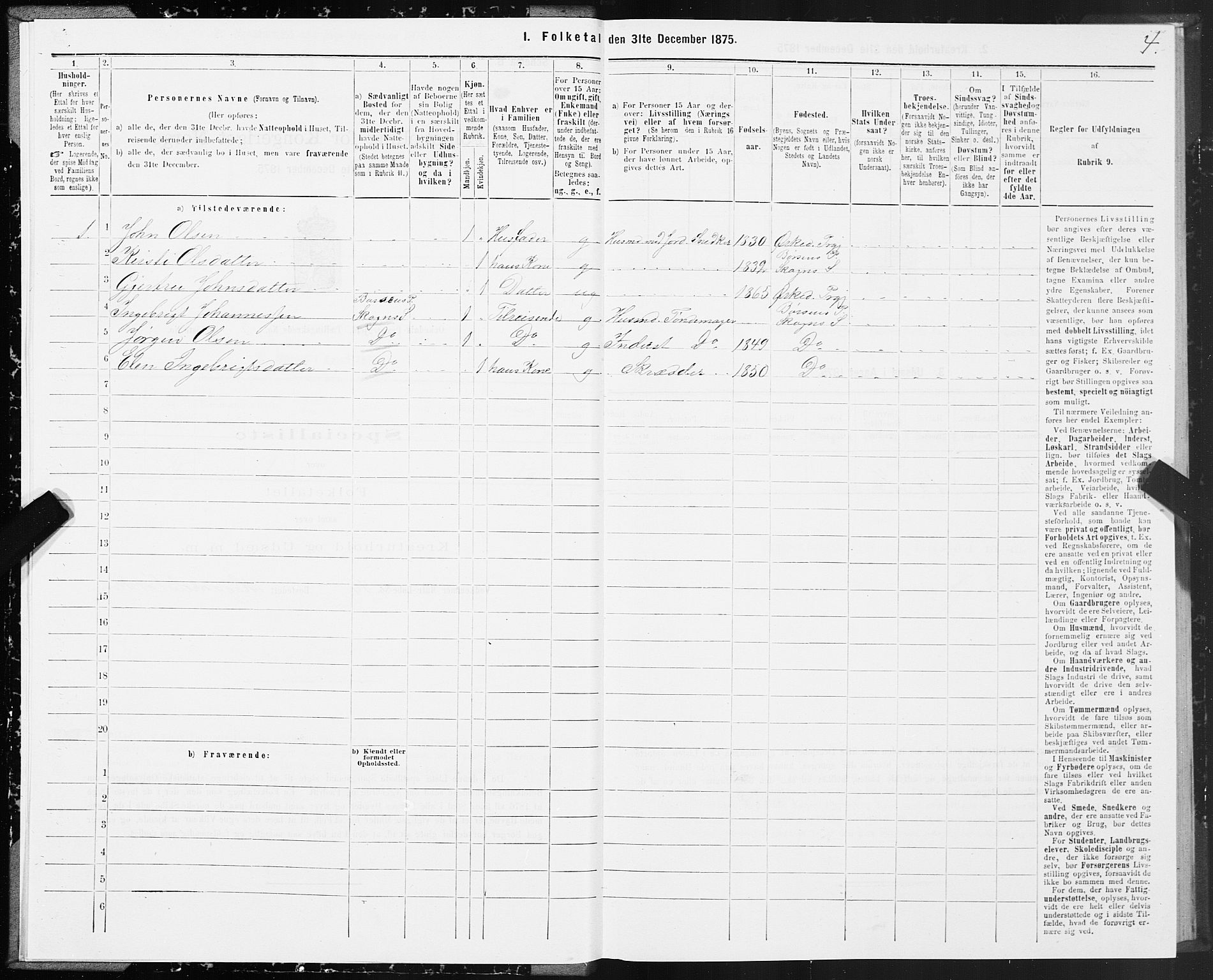 SAT, 1875 census for 1638P Orkdal, 1875, p. 3004