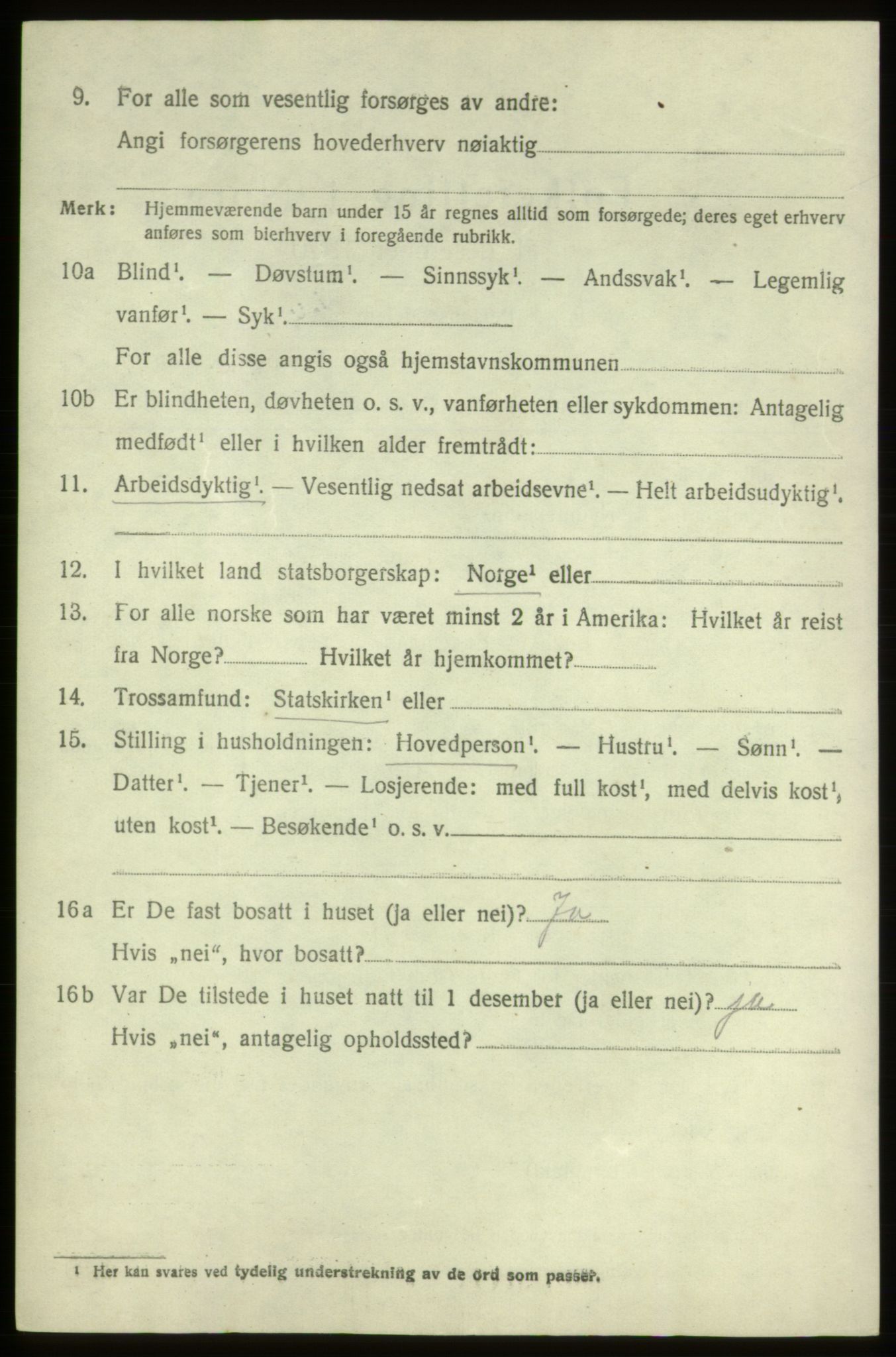 SAB, 1920 census for Stord, 1920, p. 4828