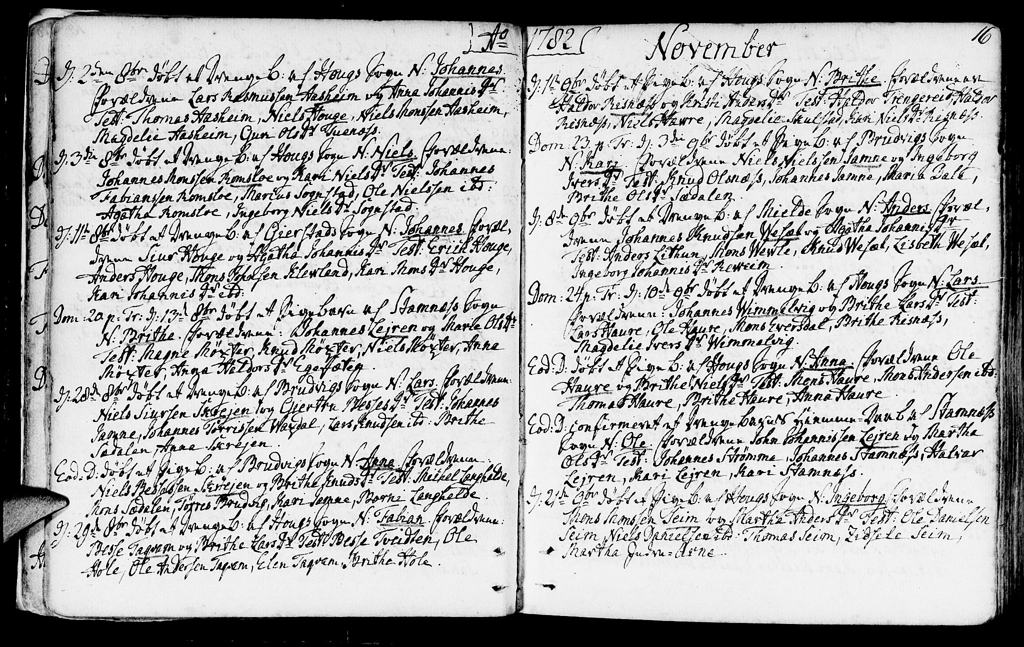 Haus sokneprestembete, SAB/A-75601/H/Haa: Parish register (official) no. A 10, 1782-1796, p. 16