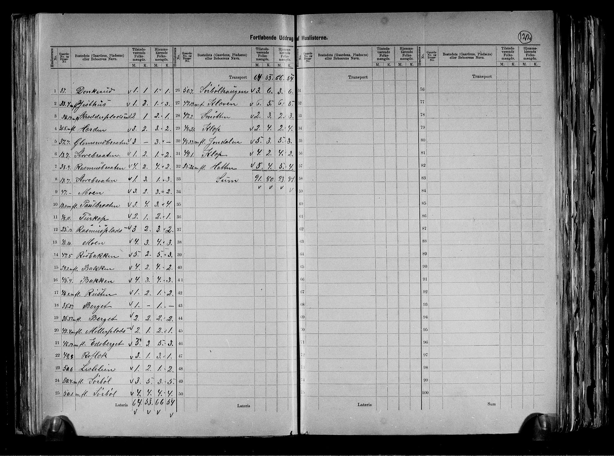 RA, 1891 census for 0617 Gol og Hemsedal, 1891, p. 17
