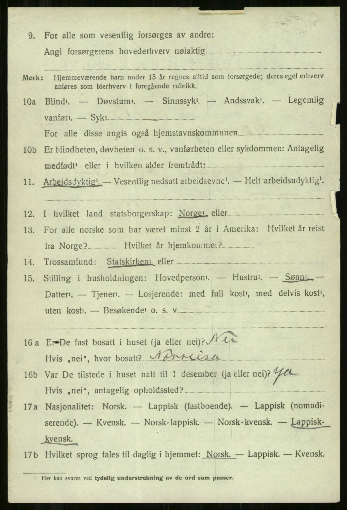 SATØ, 1920 census for Skjervøy, 1920, p. 4756