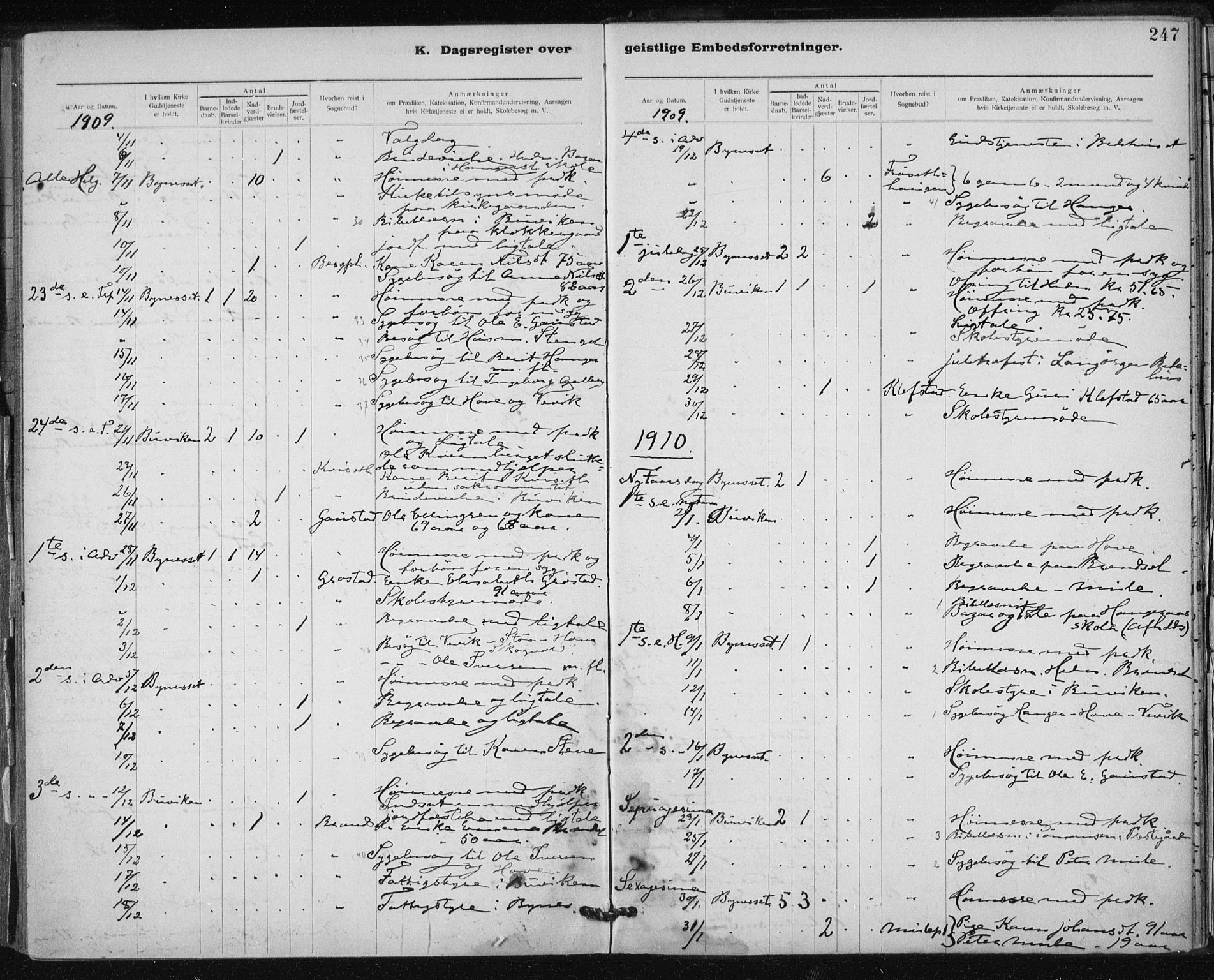 Ministerialprotokoller, klokkerbøker og fødselsregistre - Sør-Trøndelag, SAT/A-1456/612/L0381: Parish register (official) no. 612A13, 1907-1923, p. 247