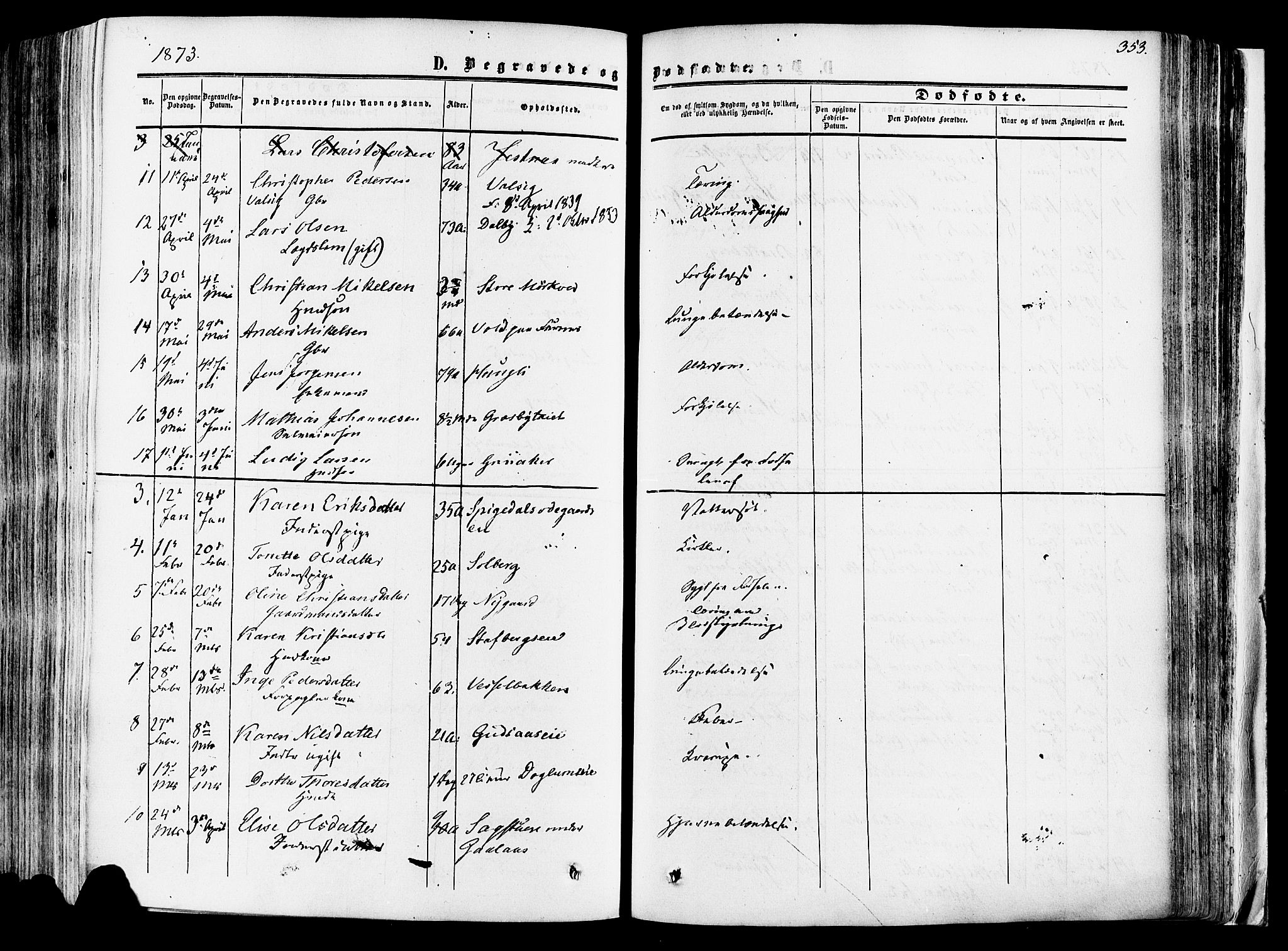 Vang prestekontor, Hedmark, SAH/PREST-008/H/Ha/Haa/L0013: Parish register (official) no. 13, 1855-1879, p. 353