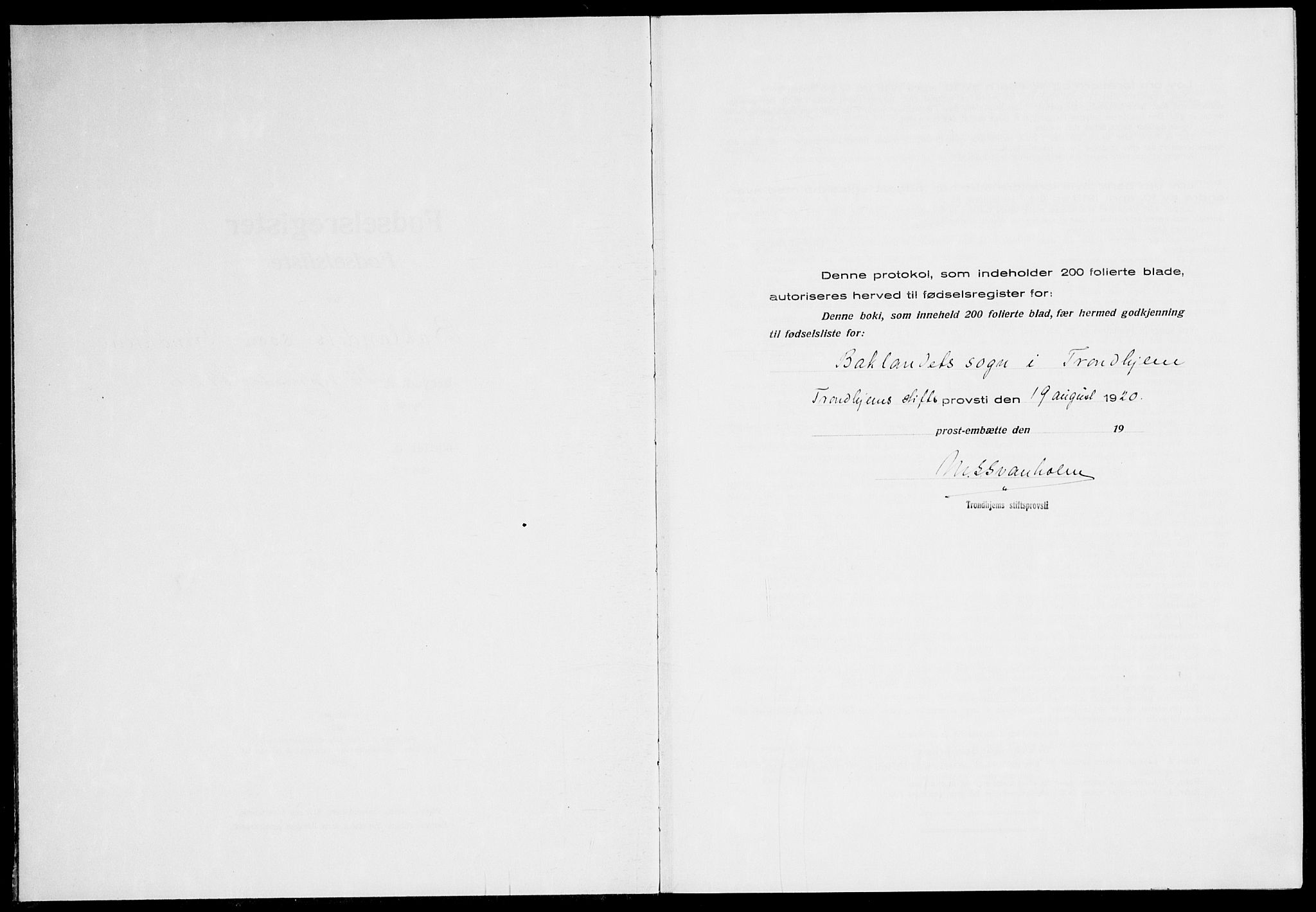 Ministerialprotokoller, klokkerbøker og fødselsregistre - Sør-Trøndelag, SAT/A-1456/604/L0233: Birth register no. 604.II.4.2, 1920-1928